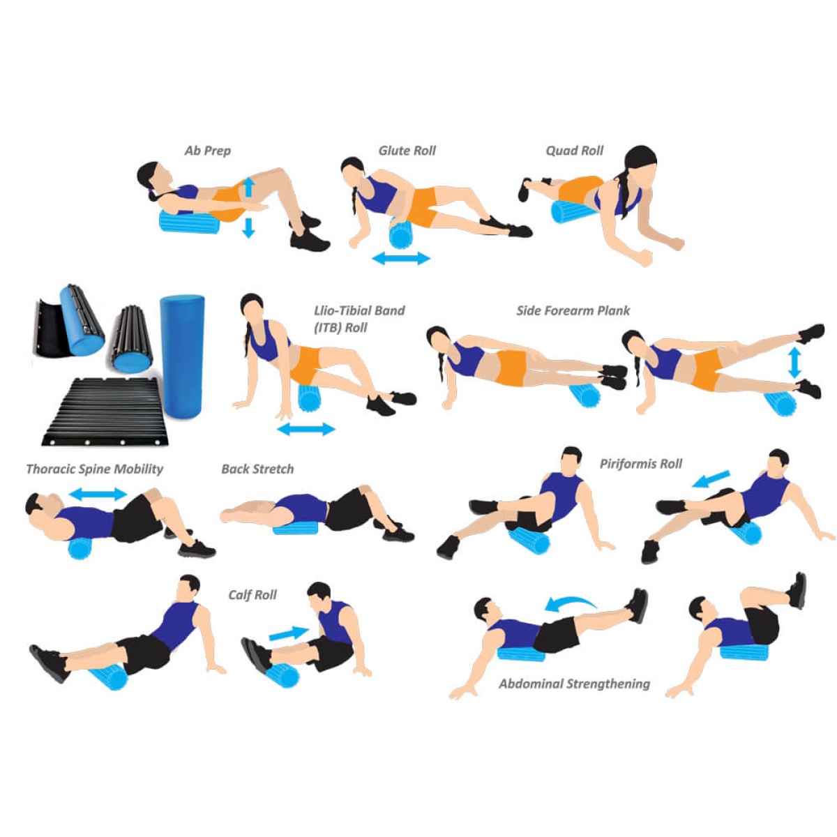 Joga valec inSPORTline Evar 45,5 cm - Farba: Čierna · záber 5