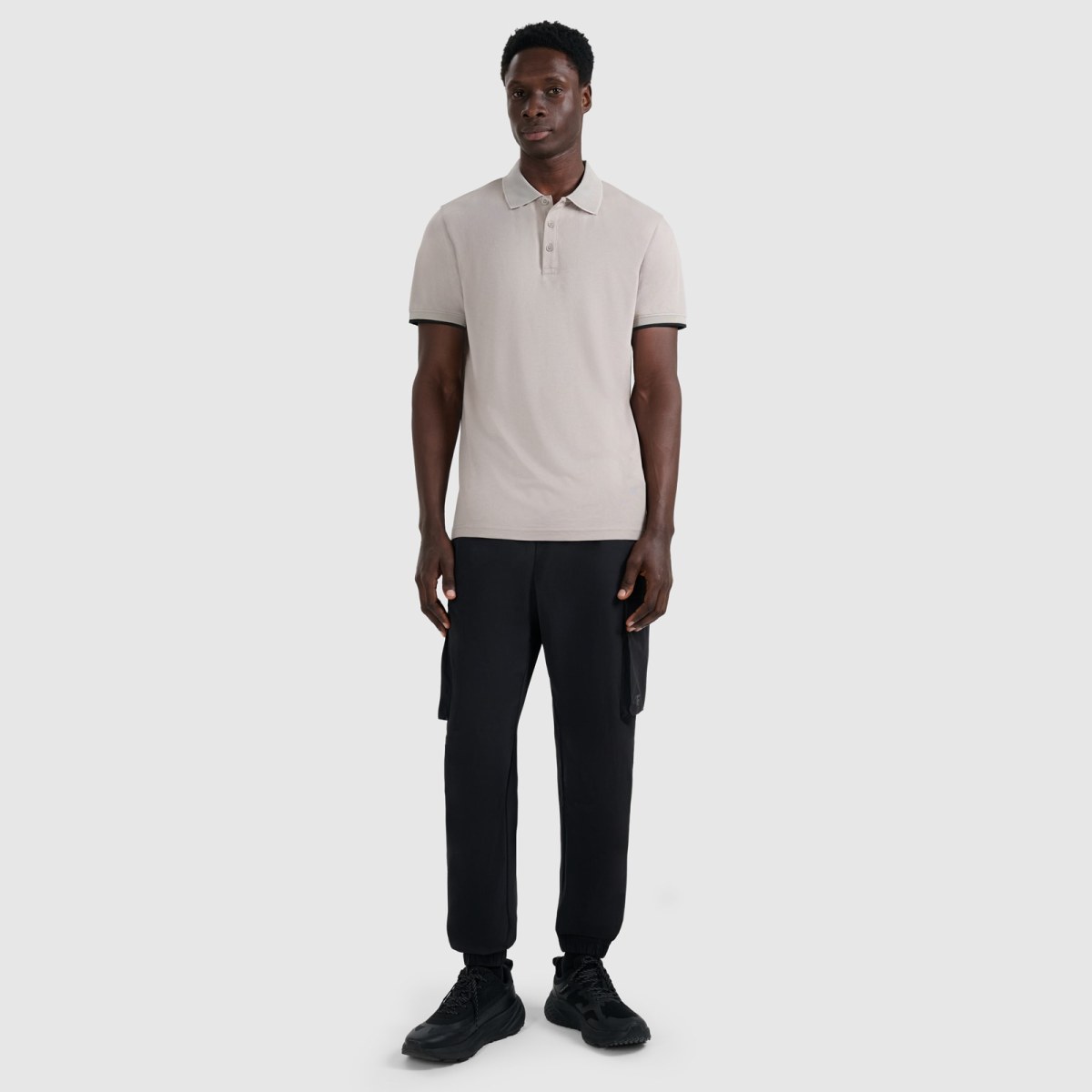 Pánske regular polo tričko - sivé · záber 6