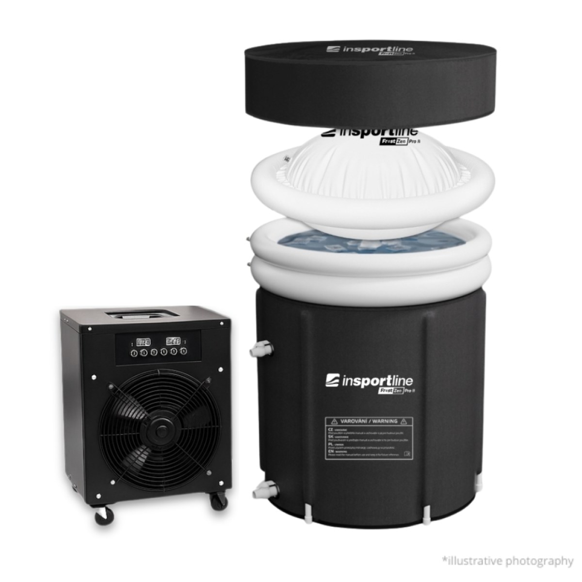 Prenosná otužovacia kaďa inSPORTline FrostZen Pro II - 375 l s termoregulačným systémom · záber 1