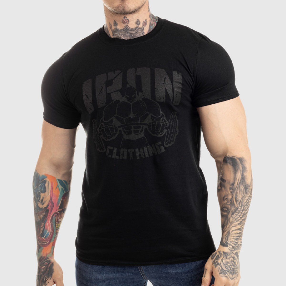 UltraSoft tričko IRON MAN, black on black · záber 1