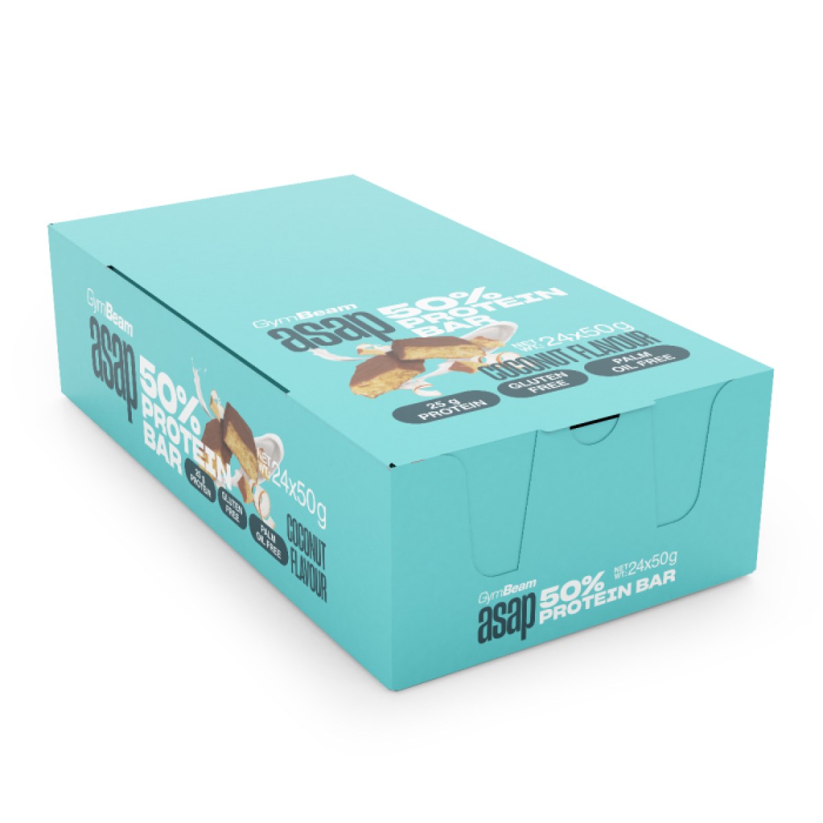 GymBeam ASAP 50% Protein Bar kokos - Príchuť: Kokos | Hmotnosť: 1,2 kg · záber 1