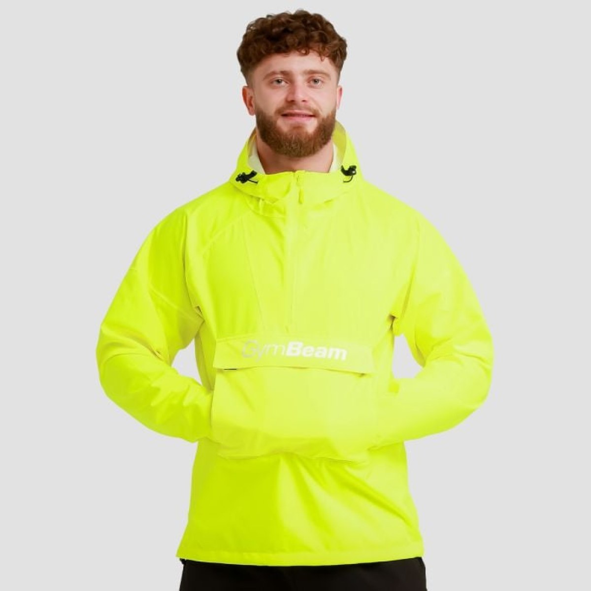 GymBeam Pánska bunda Rain Smock Citric MM · záber 1