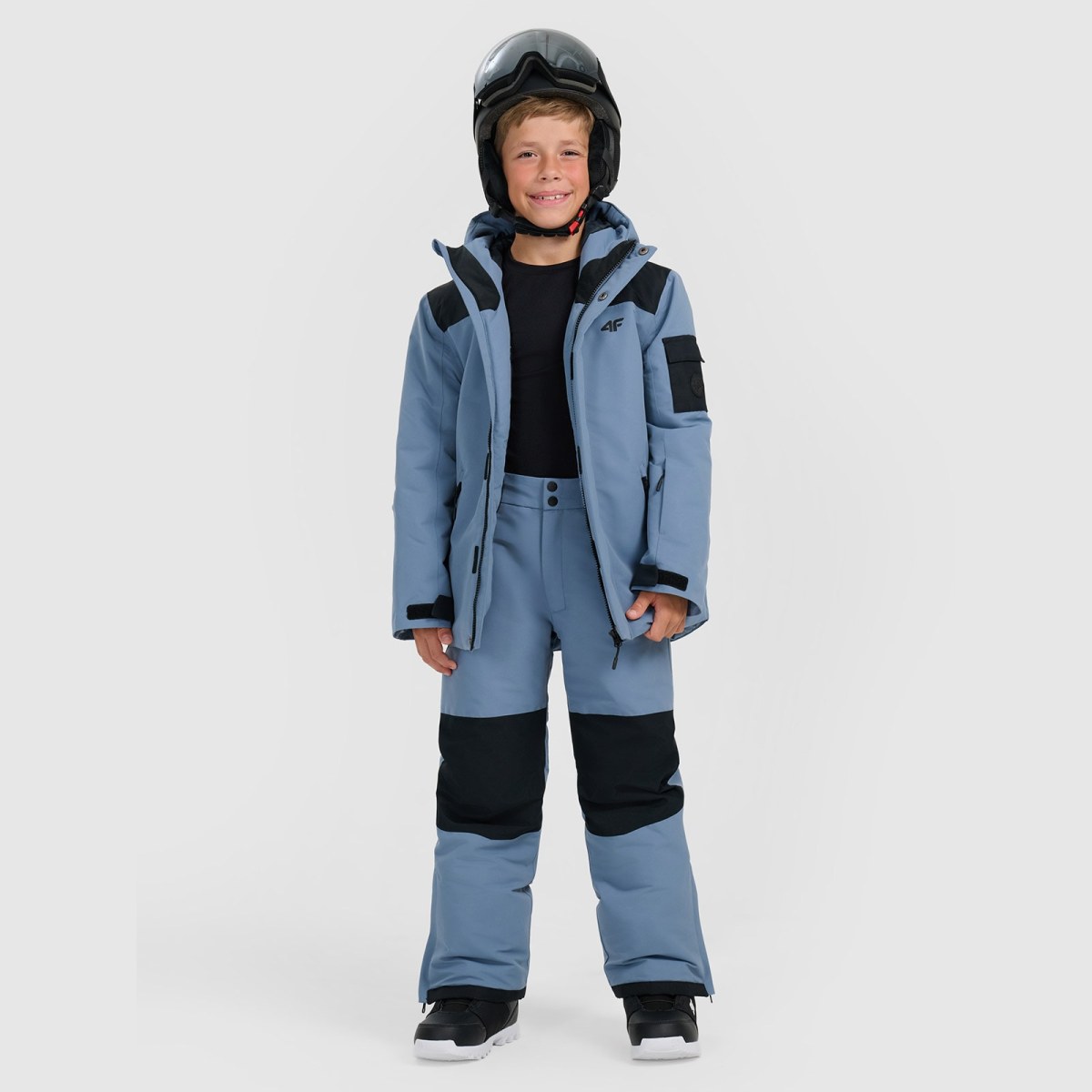Chlapčenská snowboardová bunda membrána 8000 - tmavomodrá · záber 2