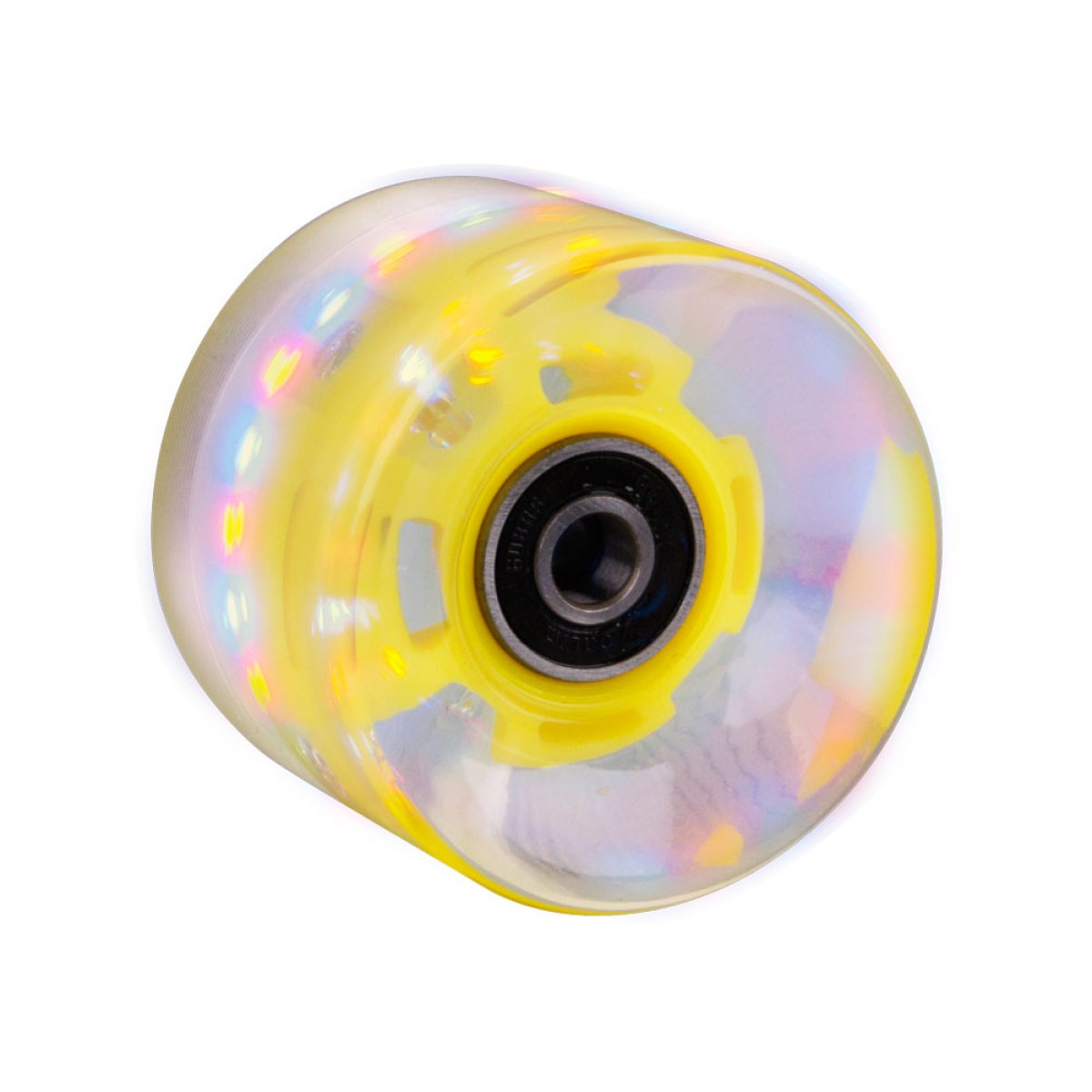 Svietiace koliesko na pennyboard 60*45 mm vr. ložísk ABEC 7 - Farba: Fialová · záber 5