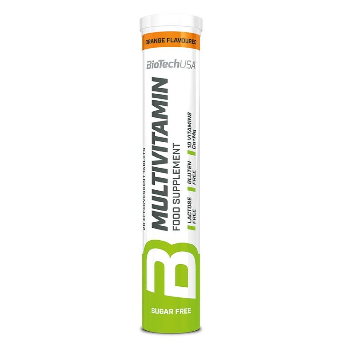 Multivitamín šumivé tablety - Biotech USA 20 tbl. Orange · záber 1
