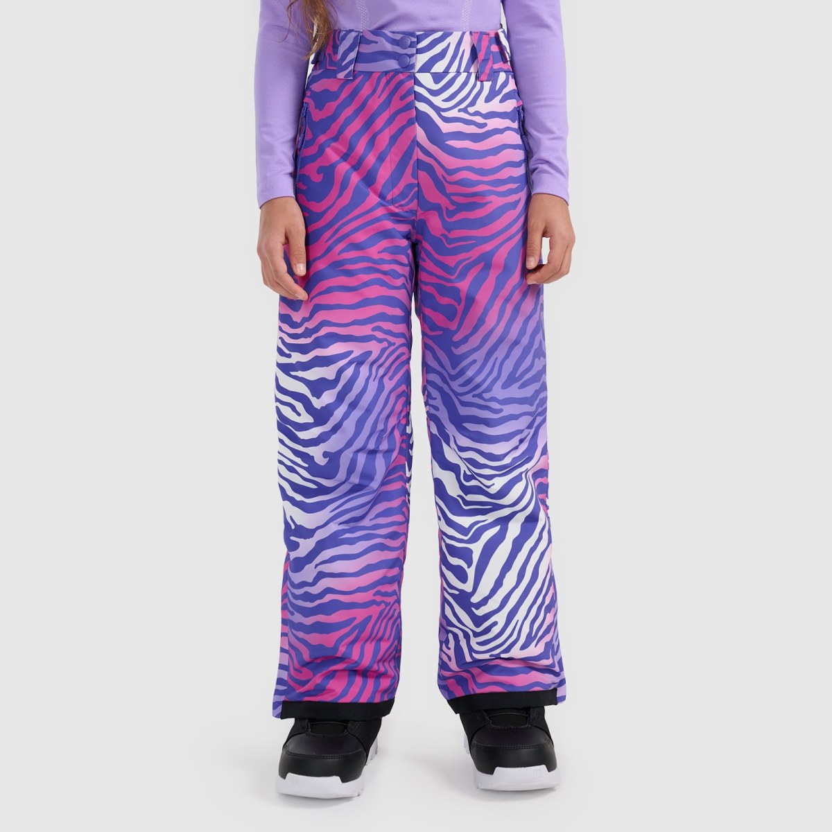 Snowboardové nohavice membrána 10000 dievčenské - multicolor · záber 4