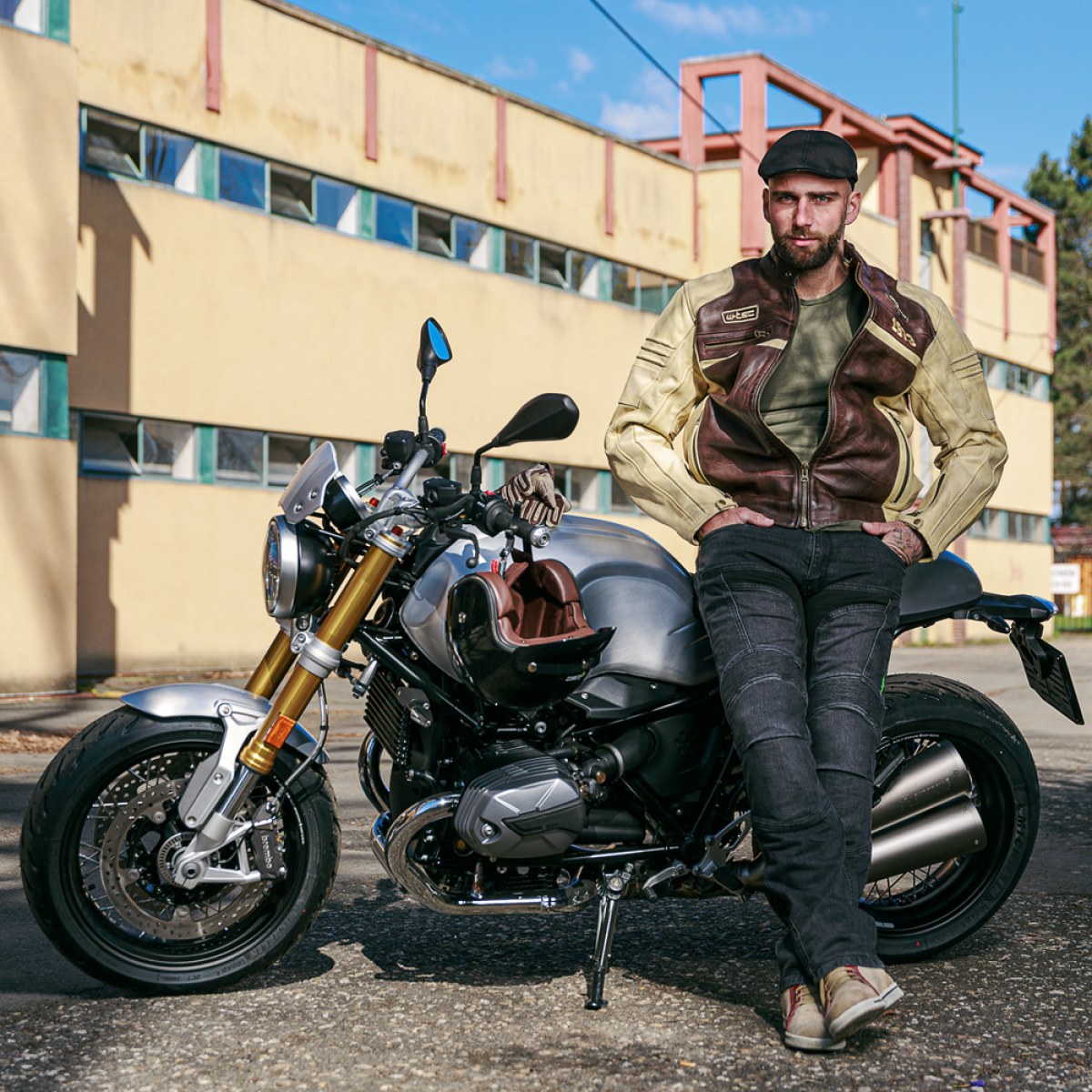 Pánske moto jeansy W-TEC Alfred CE - Veľkosť: 5XL · záber 5
