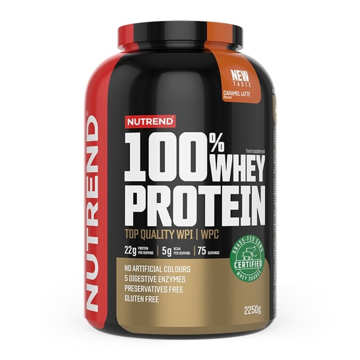 100% Whey Protein - Nutrend 2250 g Mango+Vanilla · záber 1
