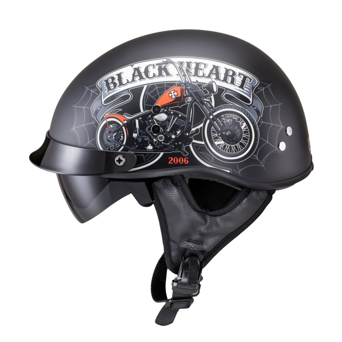 W-TEC Black Heart Black Heart Rednut Motorcycle/Matt Black - XXL (63-64) · záber 1