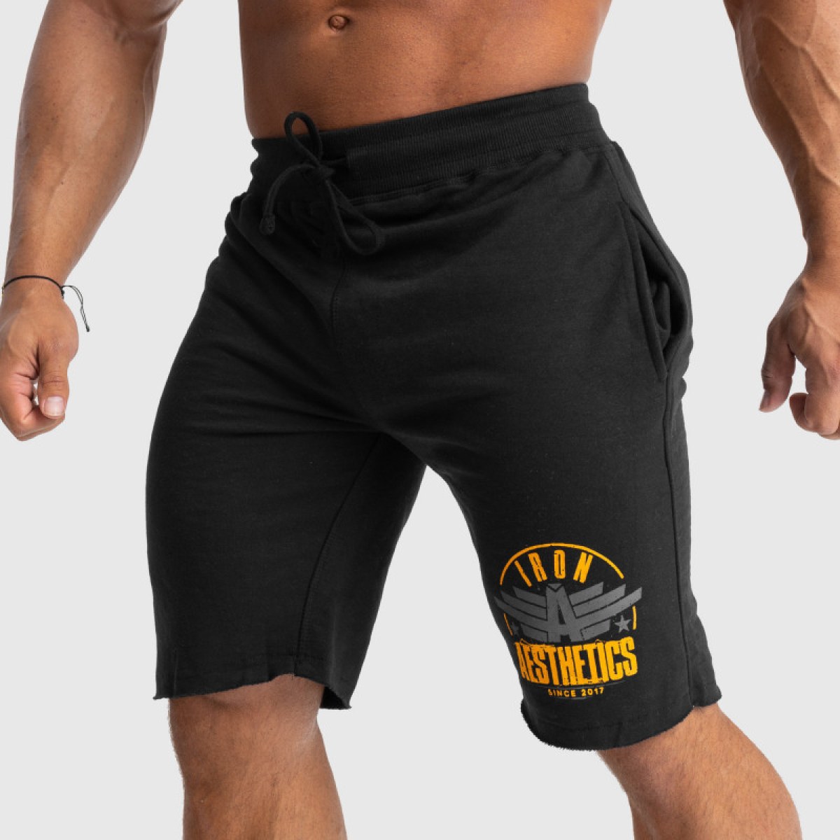 Pánske teplákové kraťasy Iron Aesthetics Force, čierne · záber 2