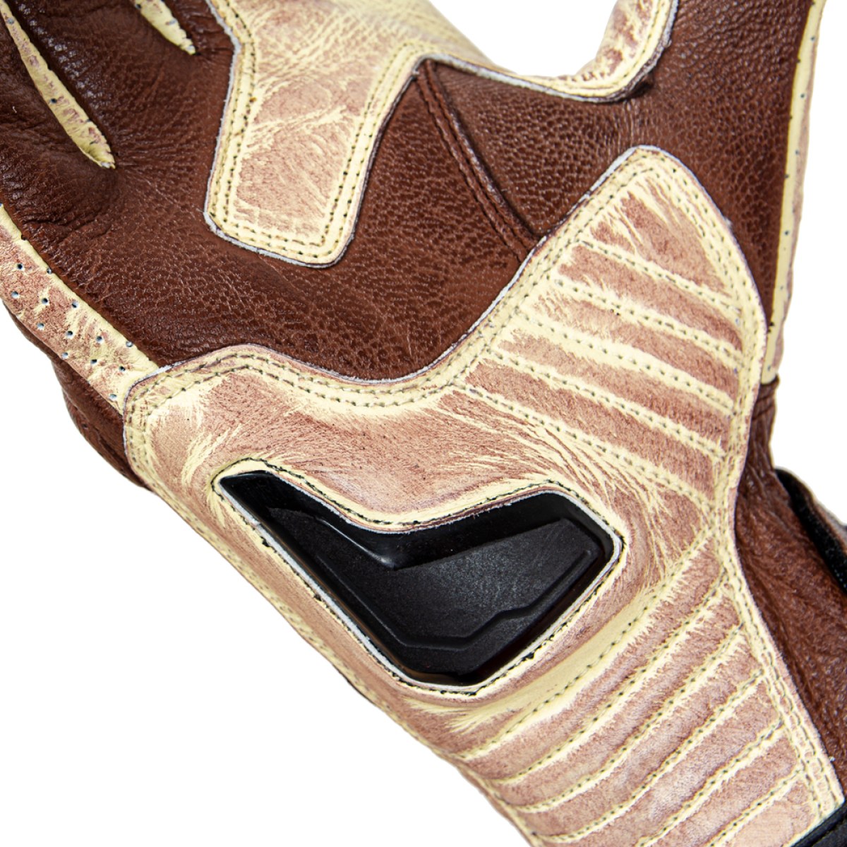 Kožené moto rukavice W-TEC Retro Gloves - Veľkosť: M · záber 3