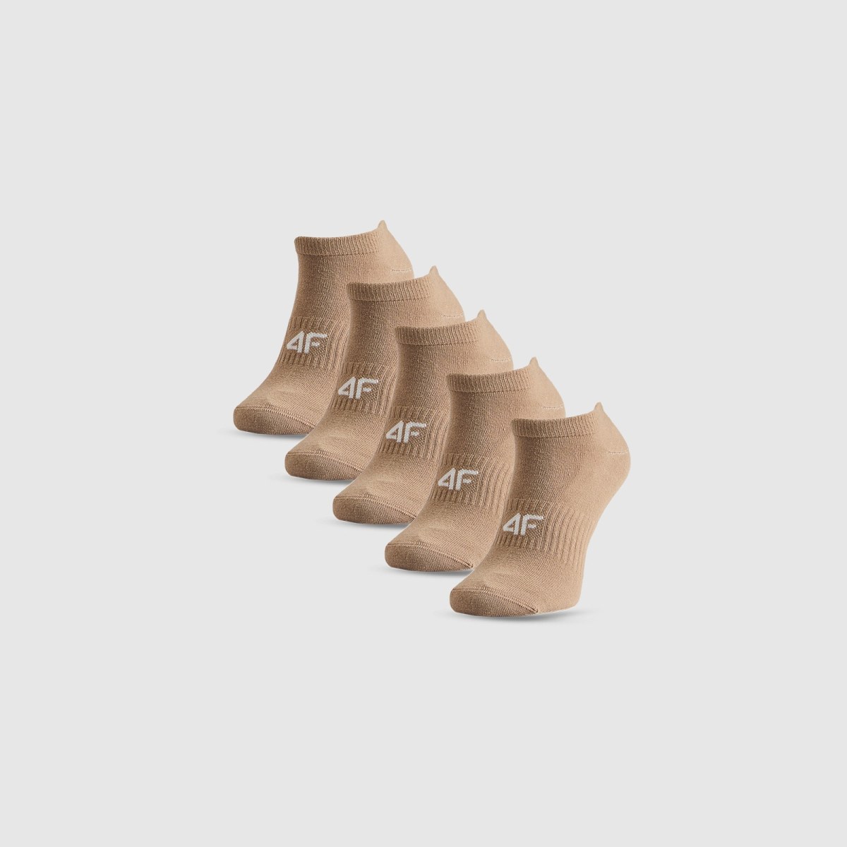 Ponožky členkové (5-pack) dámske - béžové · záber 1