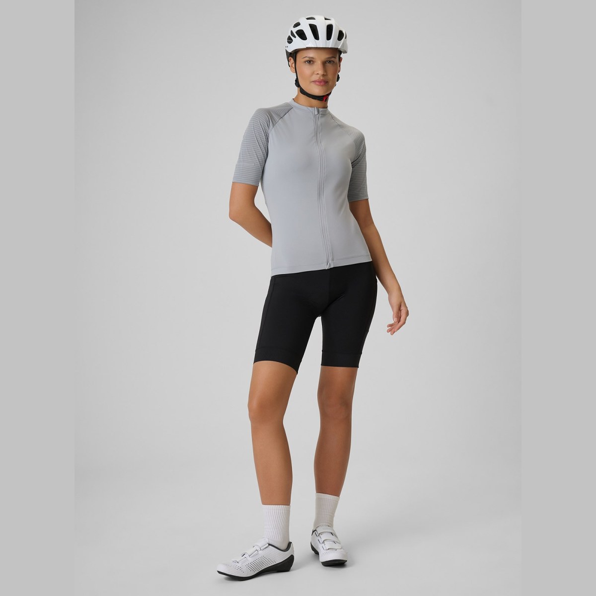 Dámsky cyklistický dres - sivý · záber 2