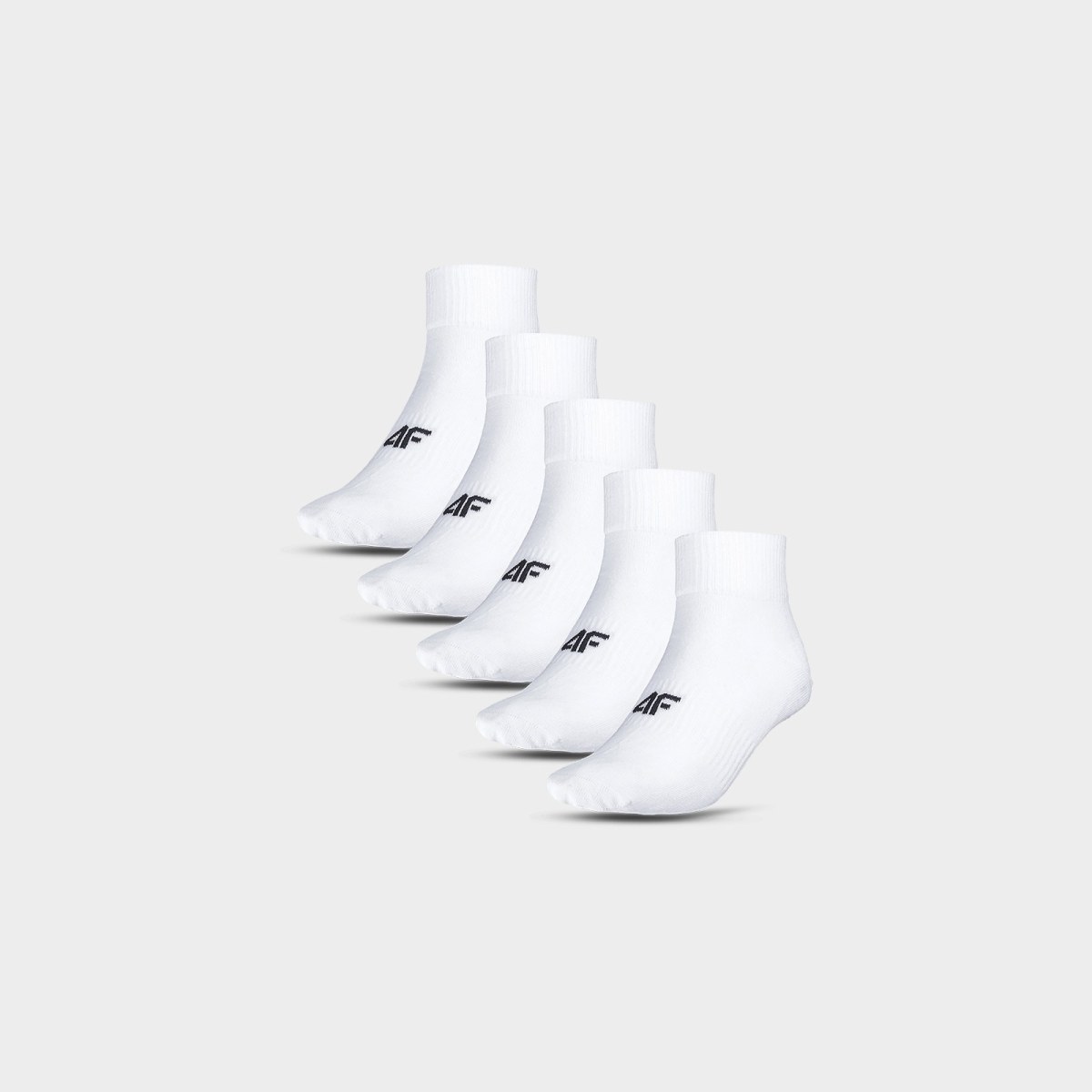Krátke ponožky (5-pack) dievčenské - biele · záber 1