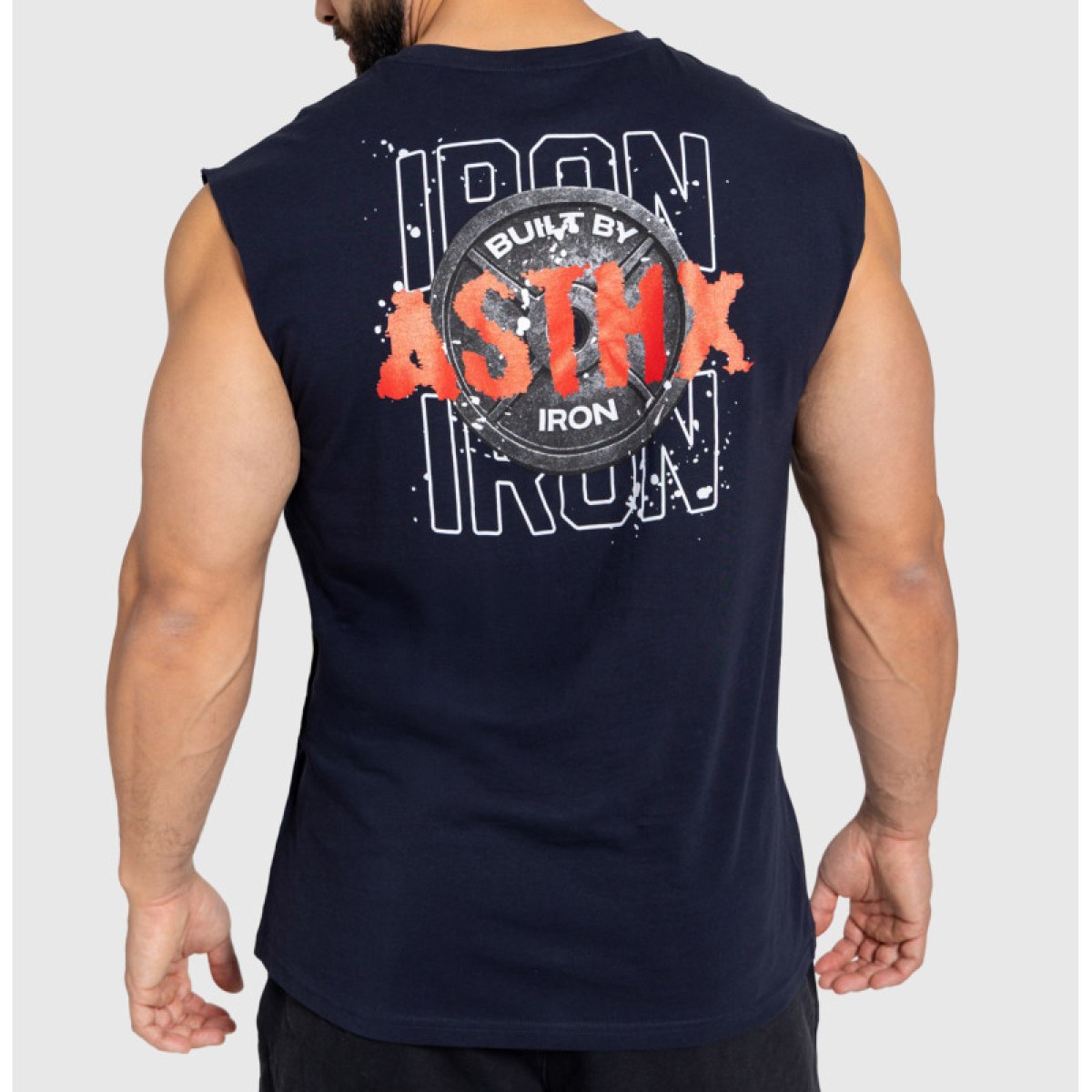 Pánske tielko Iron Aesthetics Built by Iron, navy · záber 1