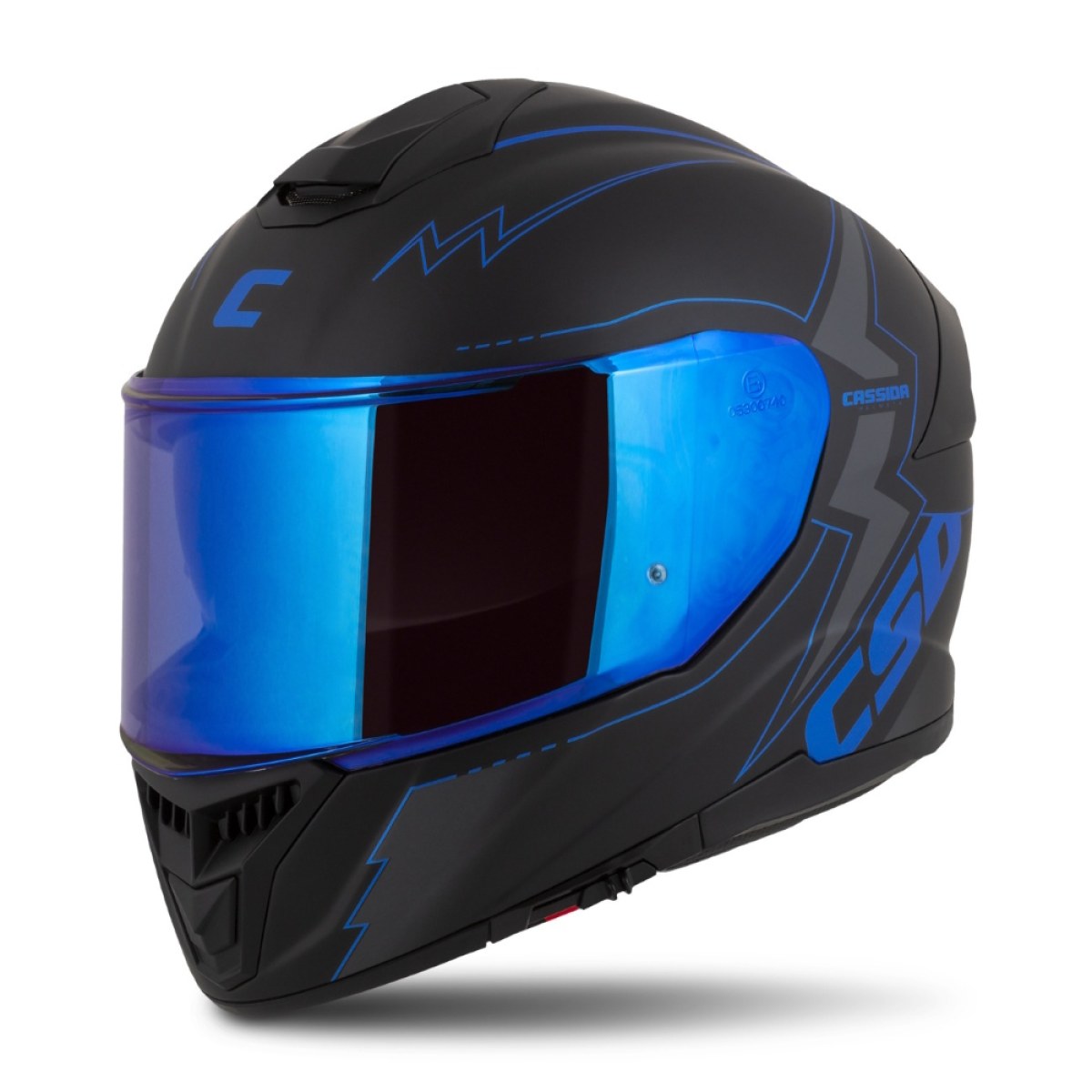 Cassida Integral GT 2.1 Flash čierna matná/metalická modrá/tmavo šedá S (55-56) · záber 1