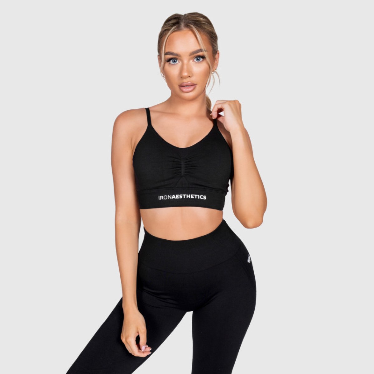Športová podprsenka Iron Aesthetics Inspire, čierna · záber 1