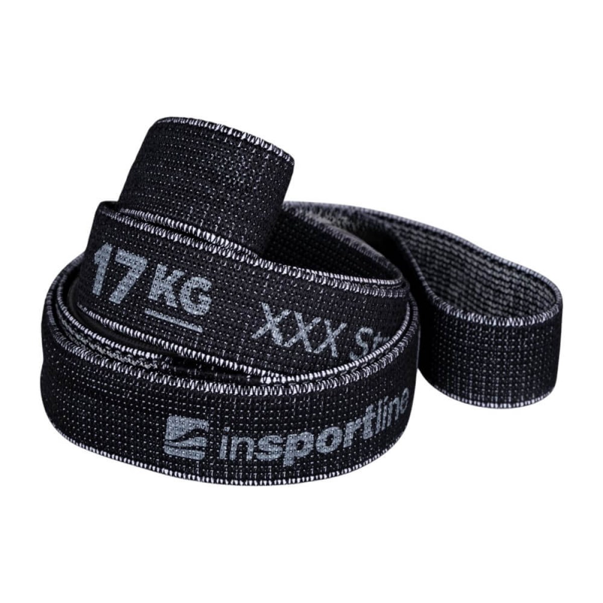 Posilňovacia guma inSPORTline Rand XXX Strong 208x3,3 cm / 17 kg - Farba: Čierna · záber 4