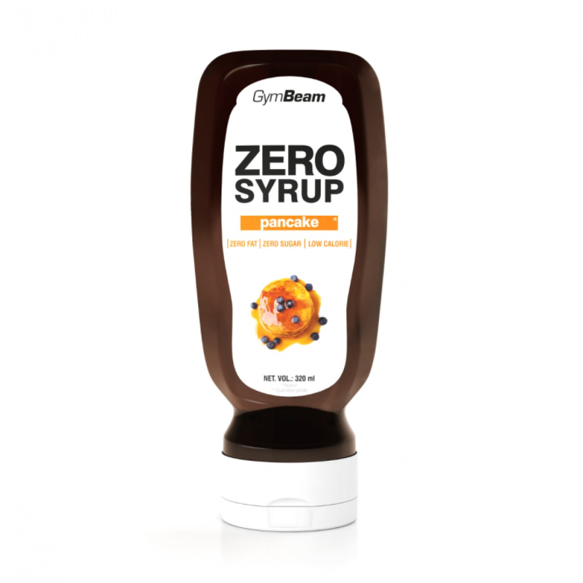 GymBeam ZERO SIRUP na palacinky - Hmotnosť: 0,32 kg | Objem: 320 ml | Balenie: 6 · záber 1