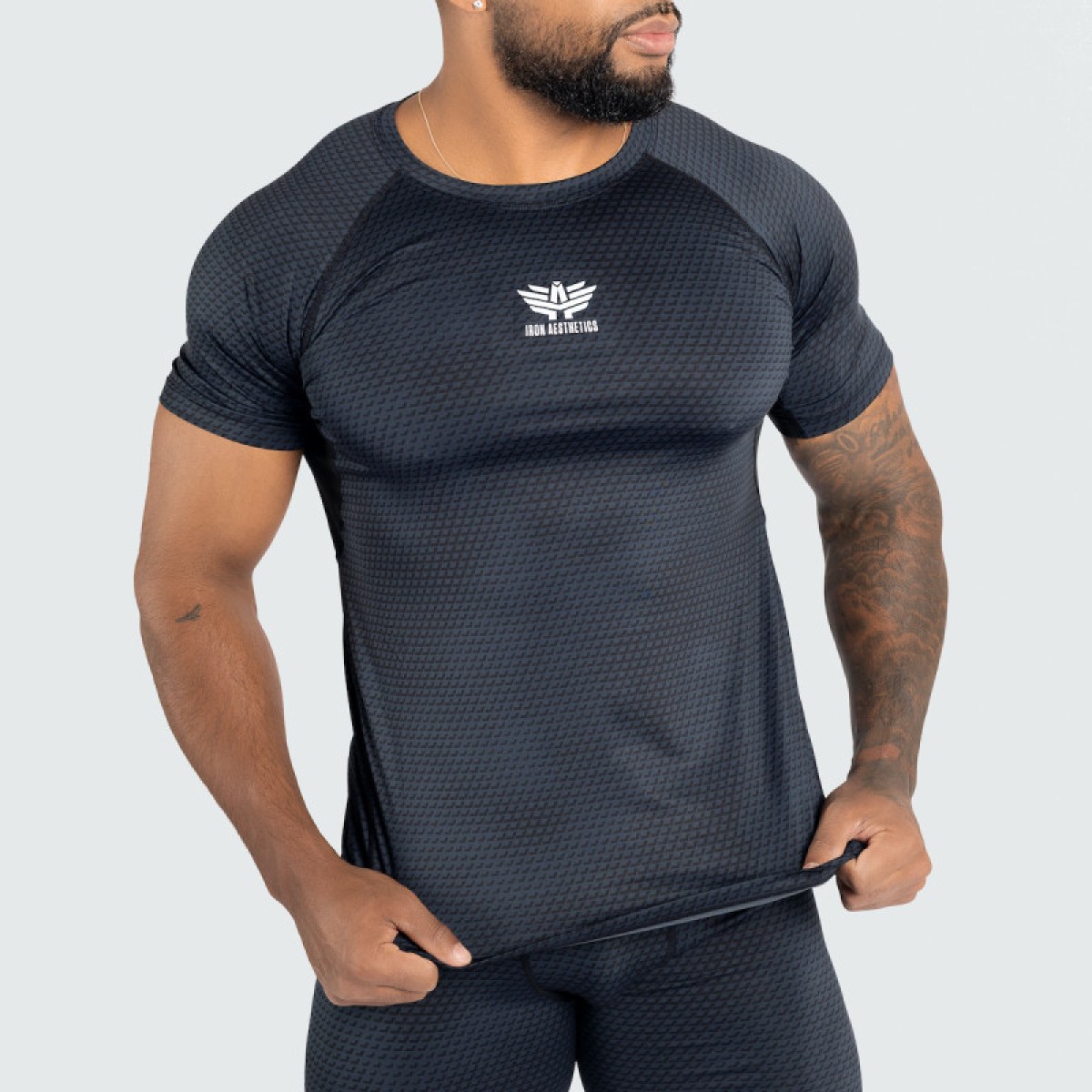 Funkčné tričko Iron Aesthetics Evolution, čierne · záber 2