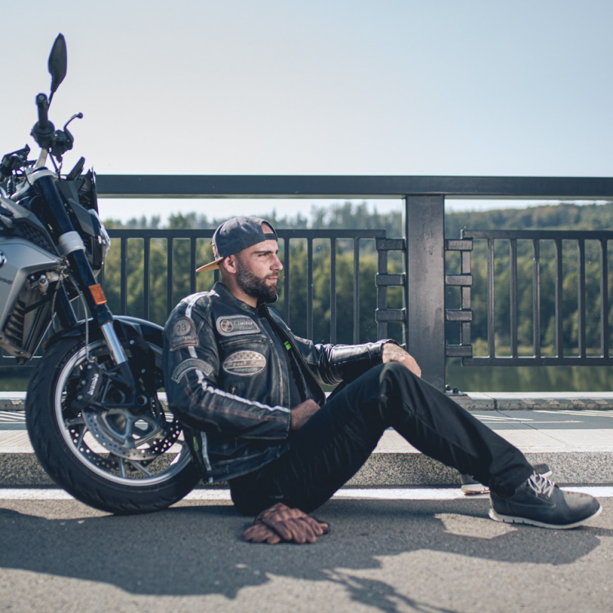 Kožené moto rukavice W-TEC Dahmer - Veľkosť: 3XL · záber 4