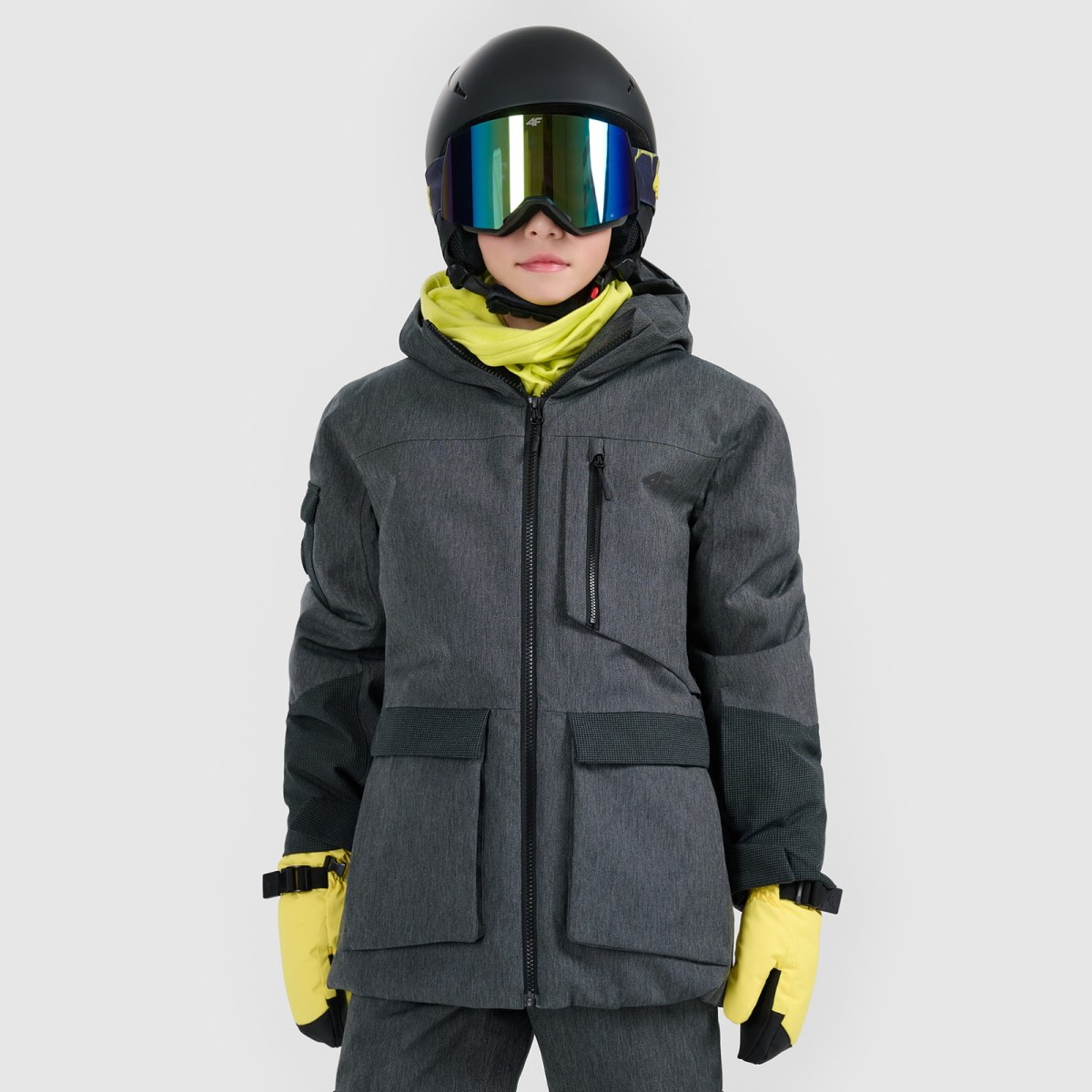 Snowboardová bunda membrána 10000 detská - čierna · záber 1
