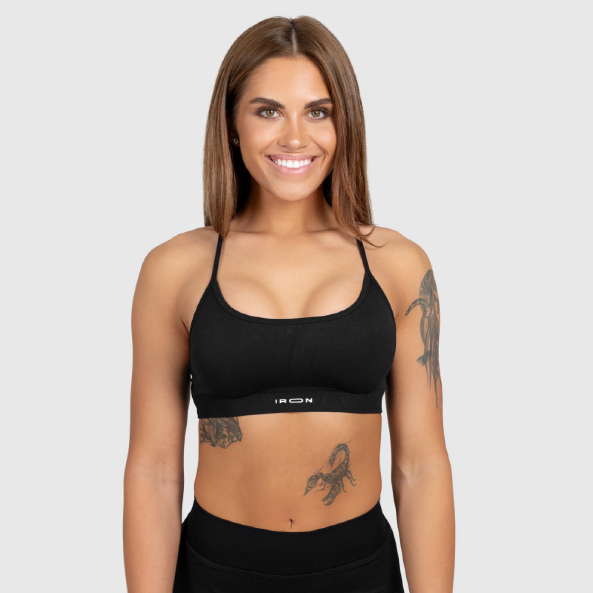 Športová podprsenka Iron Aesthetics Shape, čierna · záber 1