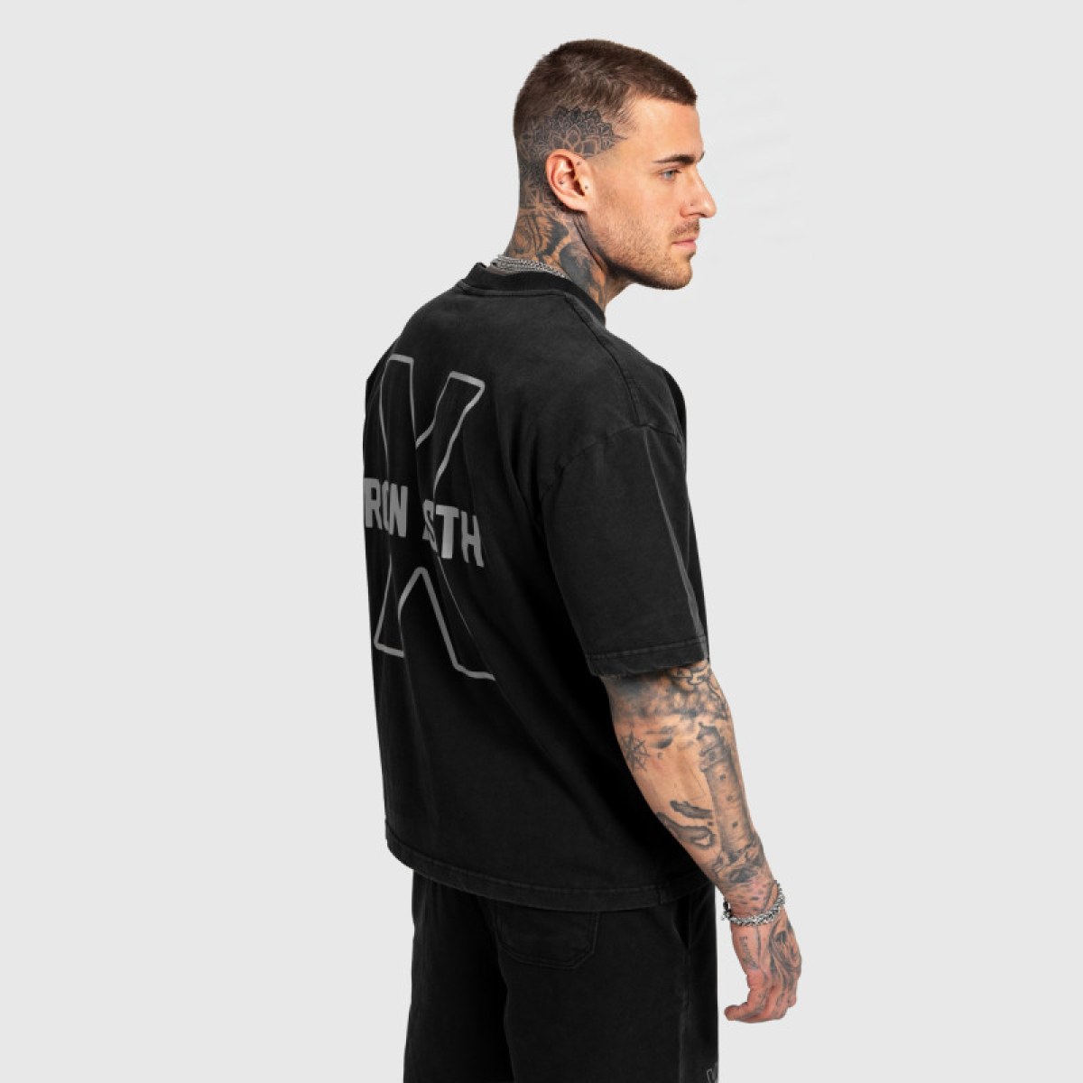 Pánska súprava Iron Aesthetics X Washed, čierna · záber 5