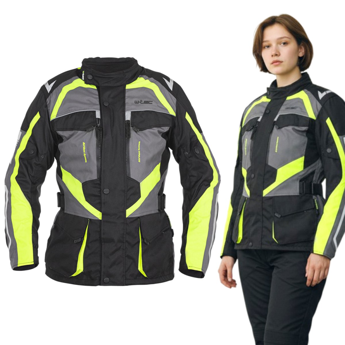 W-TEC Radana čierno-šedo-zelená - L · záber 1