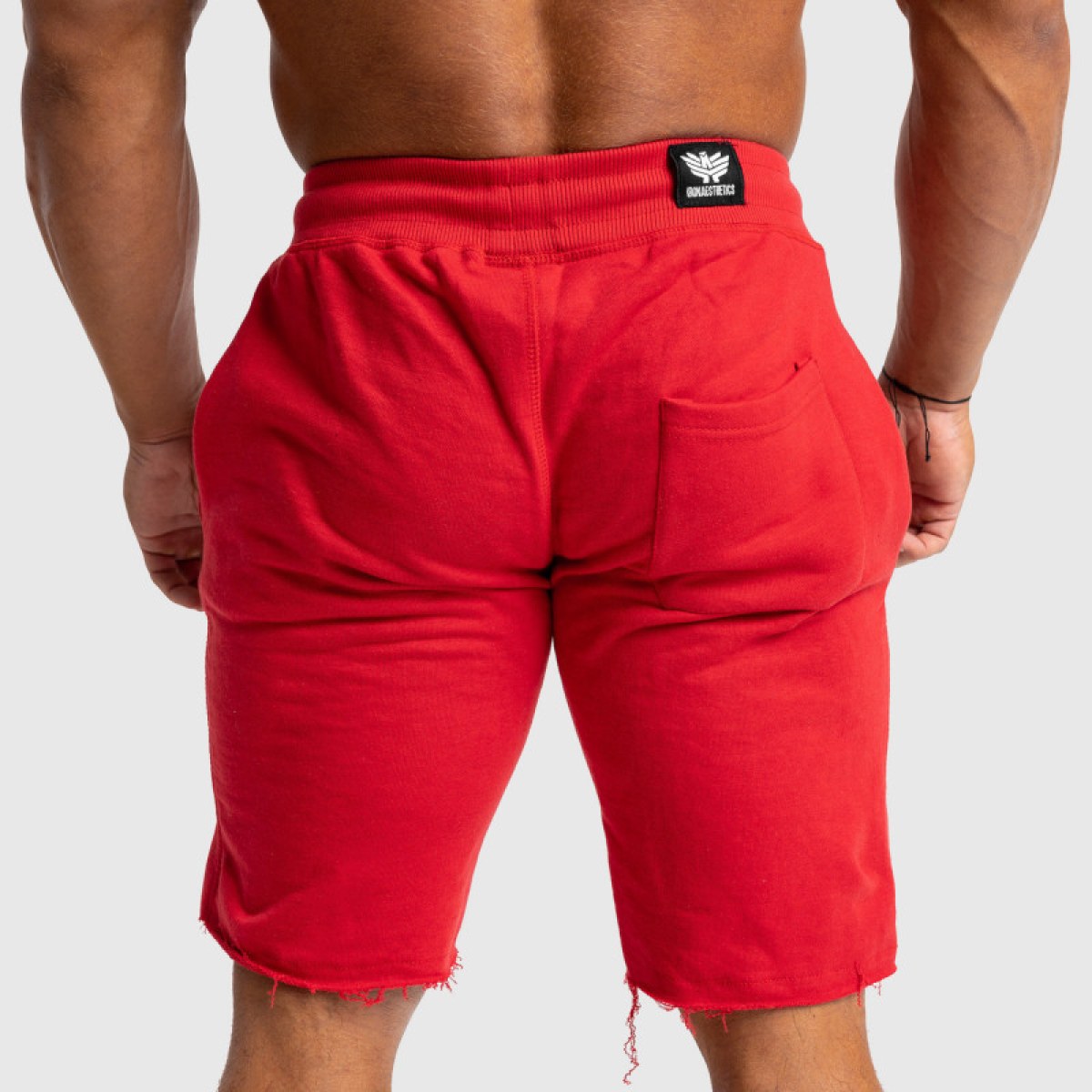 Pánske teplákové kraťasy Iron Aesthetics Force, červené · záber 3