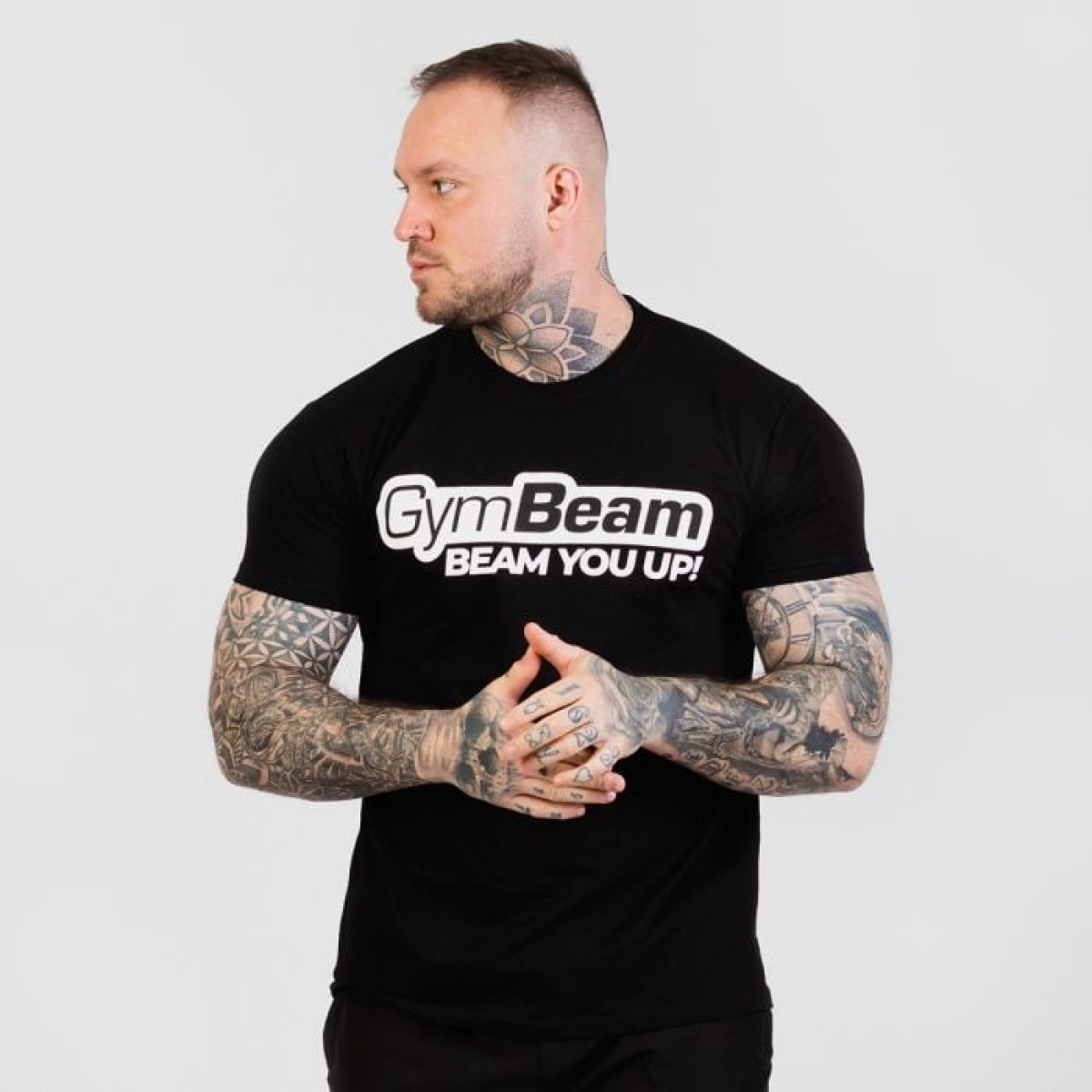 GymBeam Tričko Beam Black SS · záber 1