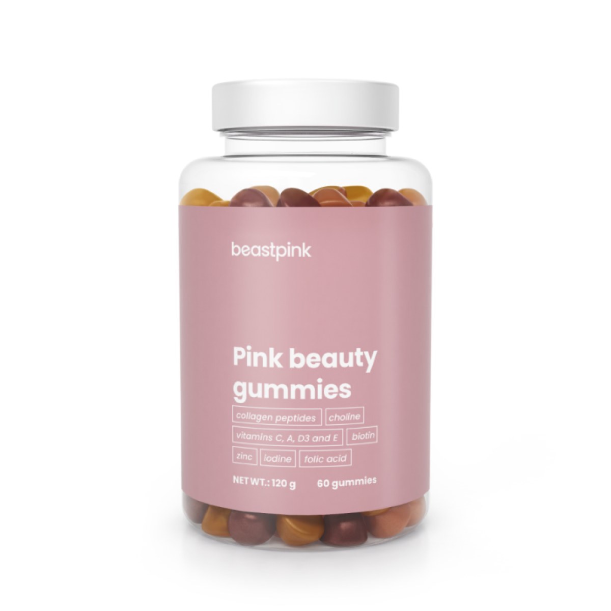 BeastPink Pink Beauty Gummies starfruit papaya cherry · záber 1