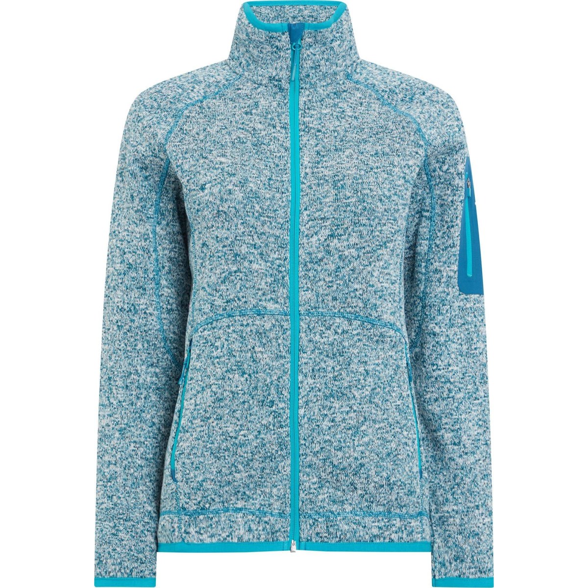 McKinley Skeena Fleece Jacket W - Veľkosť: 50 | Farba: Modrá, Tyrkysová · záber 1