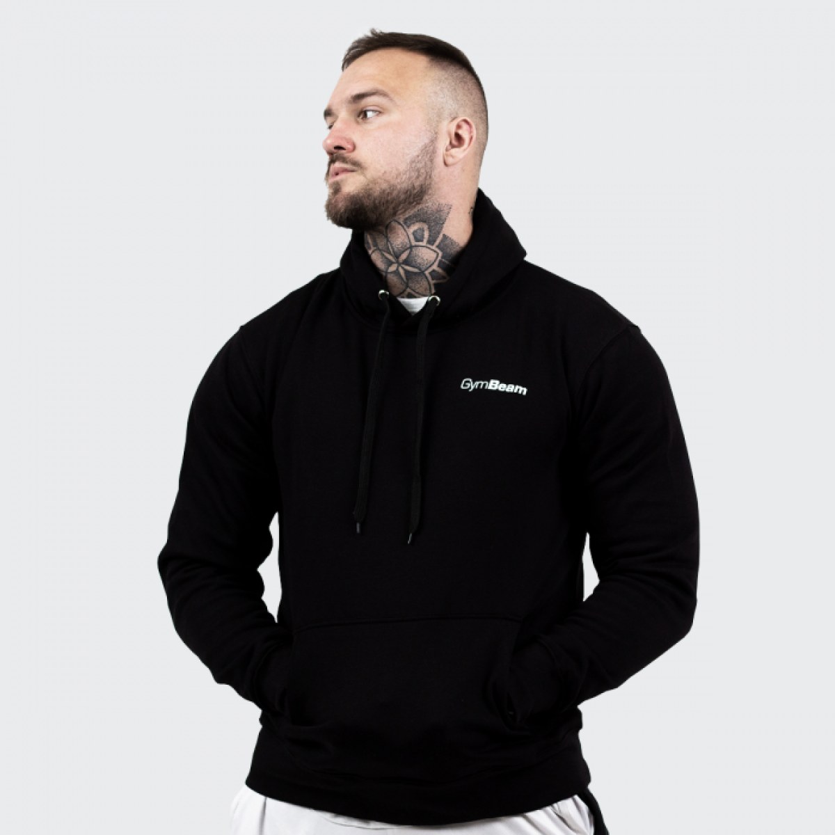 GymBeam Mikina Athlete Black White L · záber 1