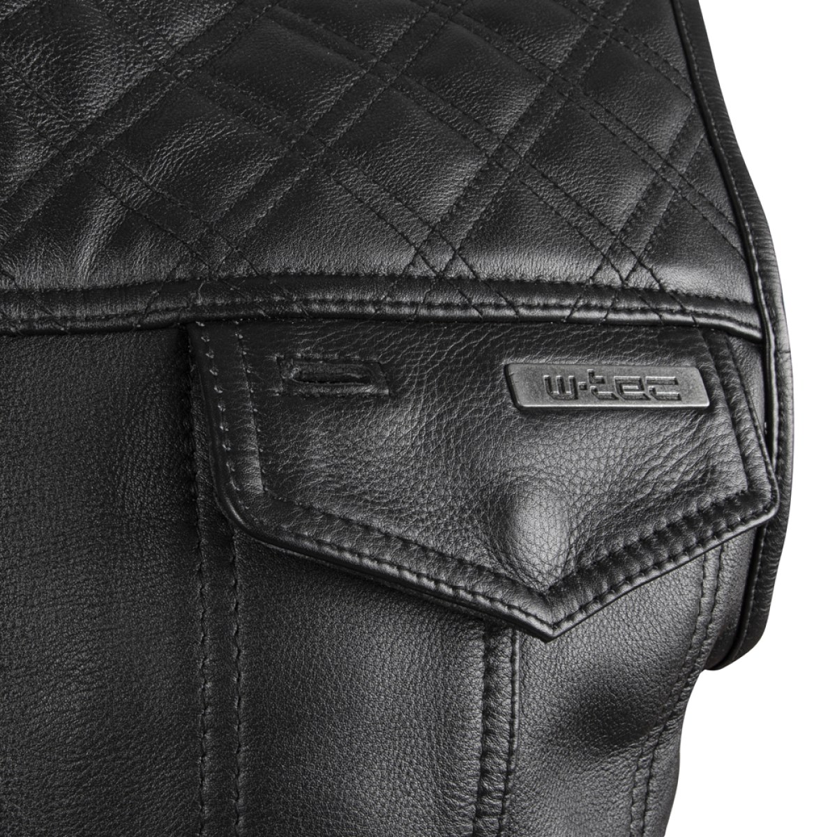 Kožená moto vesta W-TEC Losango - Veľkosť: S · záber 5