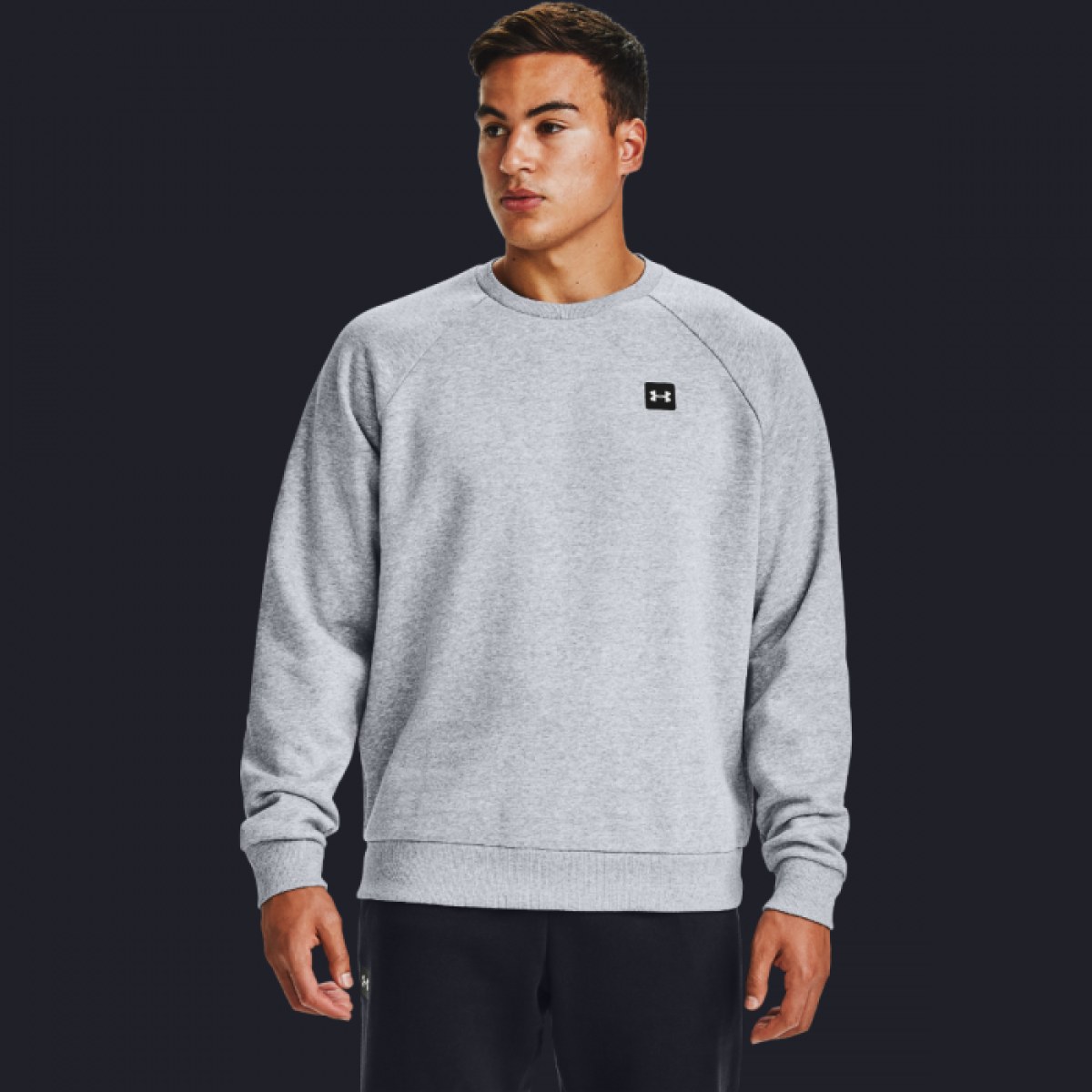 Under Armour Pánska mikina Rival Fleece Crew Grey XSXS · záber 1