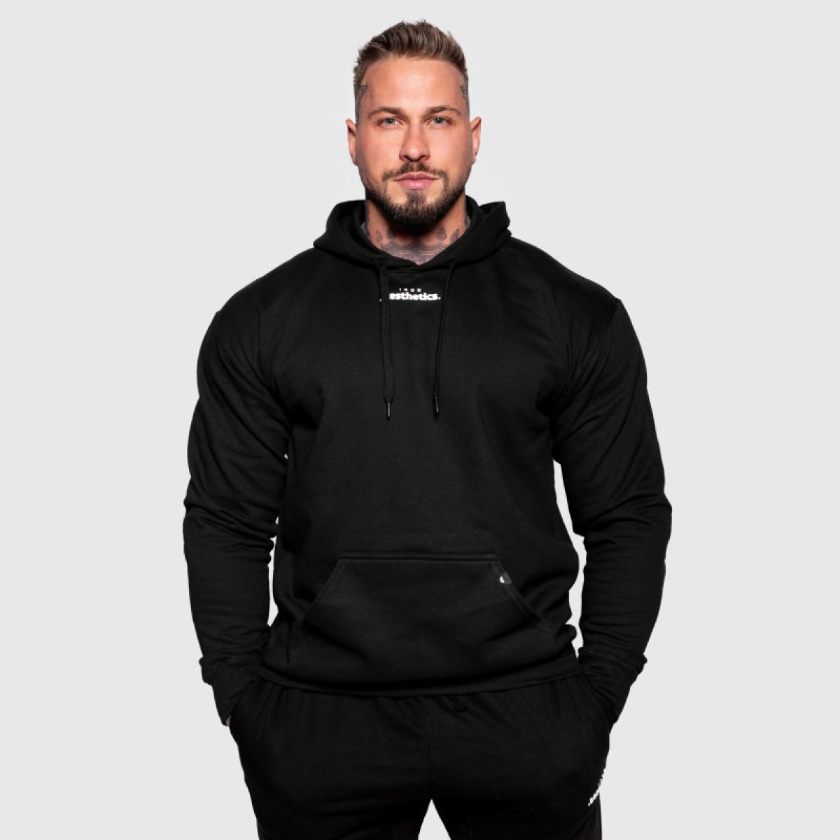 Oversize mikina Iron Aesthetics Cozy, čierna · záber 2