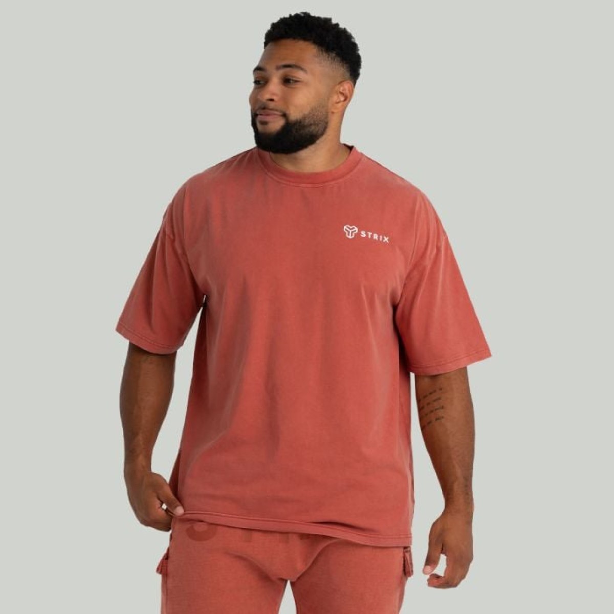 STRIX Tričko Oversized Washed Terra S · záber 1