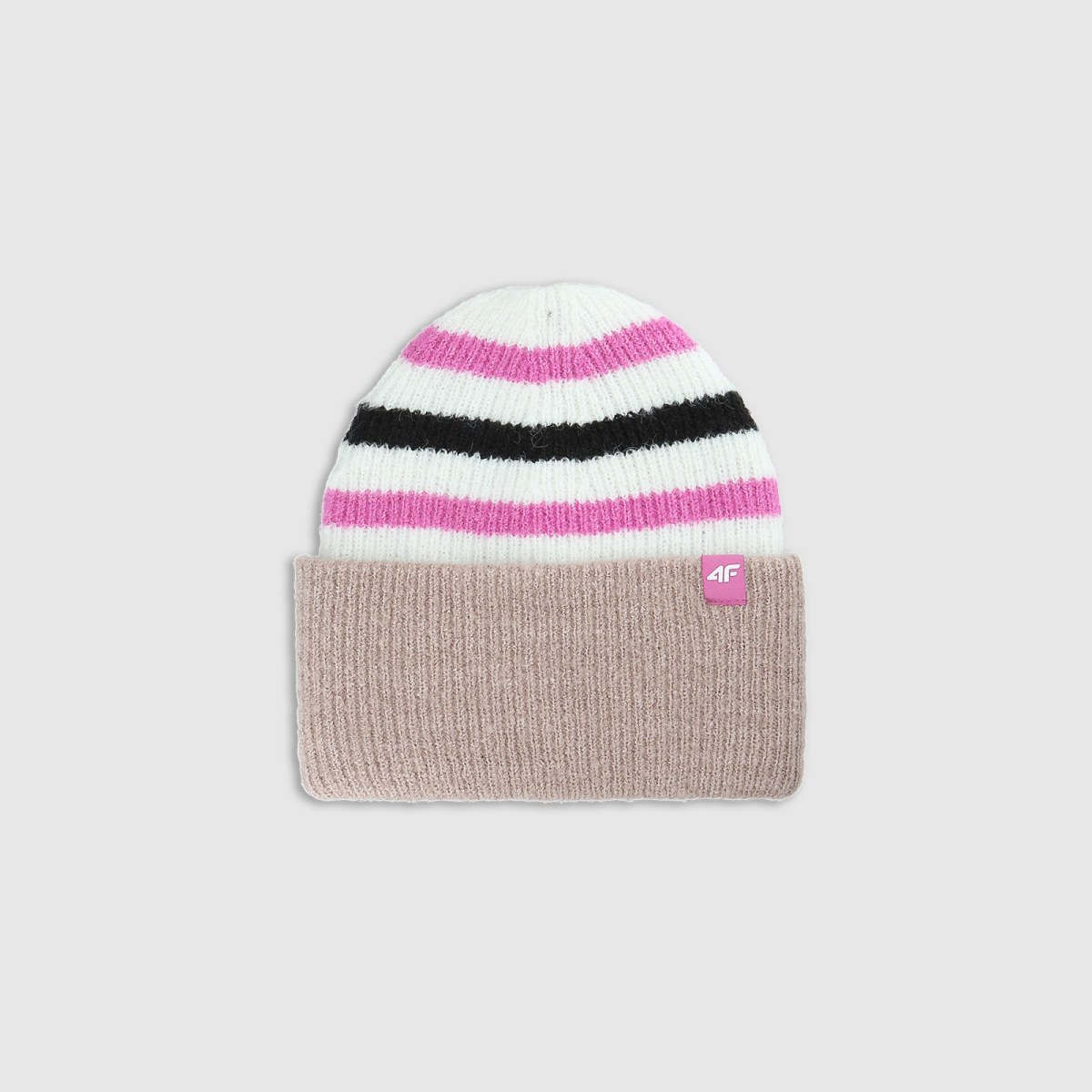 Čiapka beanie dievčenská - béžová · záber 1