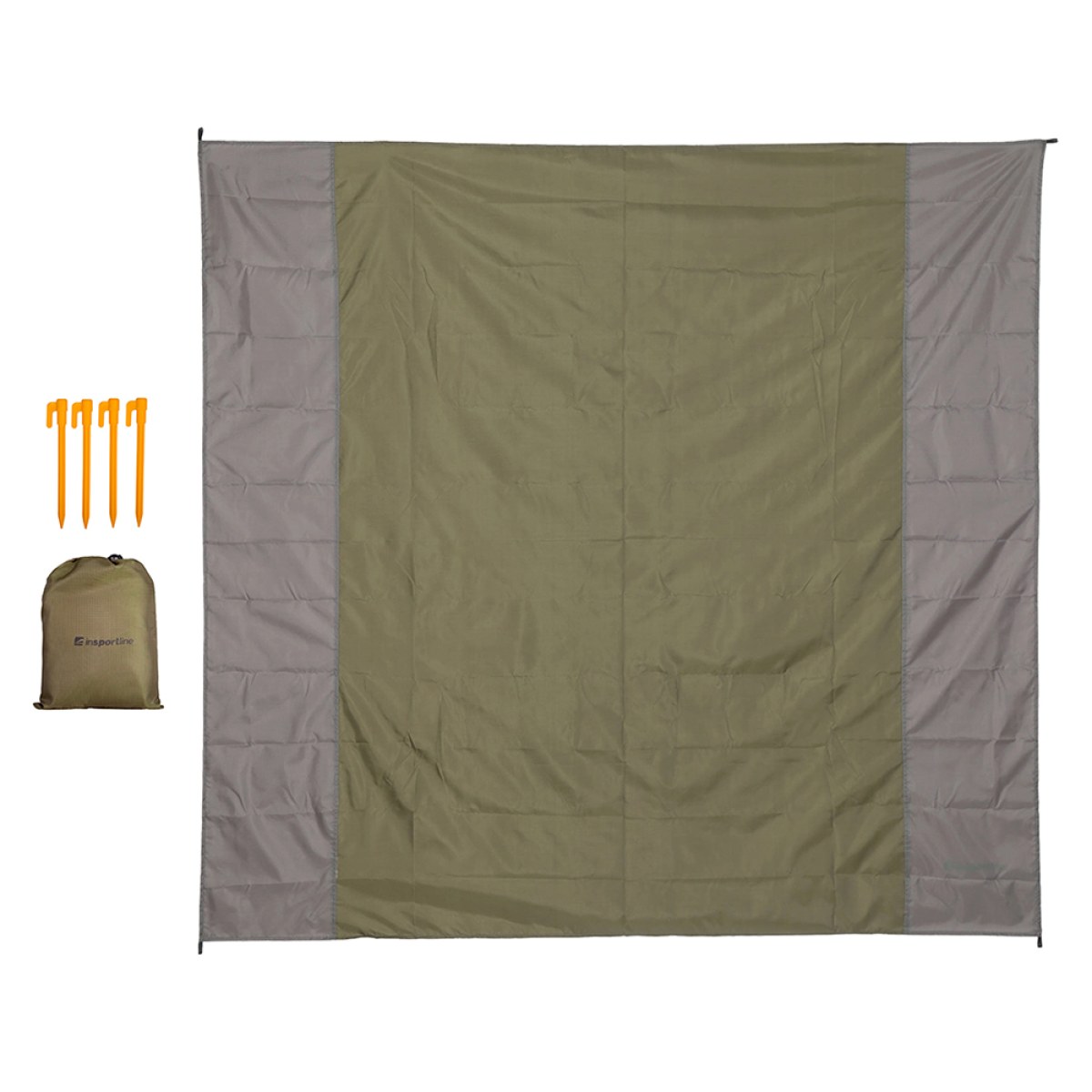 Pikniková deka inSPORTline Dattino 210x200 cm - Farba: Zelená · záber 1