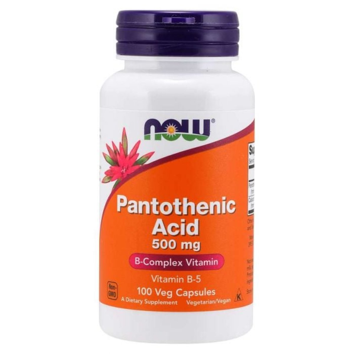 Now Foods Kyselina Pantoténová 500 mg · záber 1