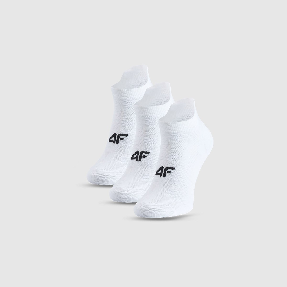 Dámske tréningové ponožky pod členok (3-pack) - biele · záber 1