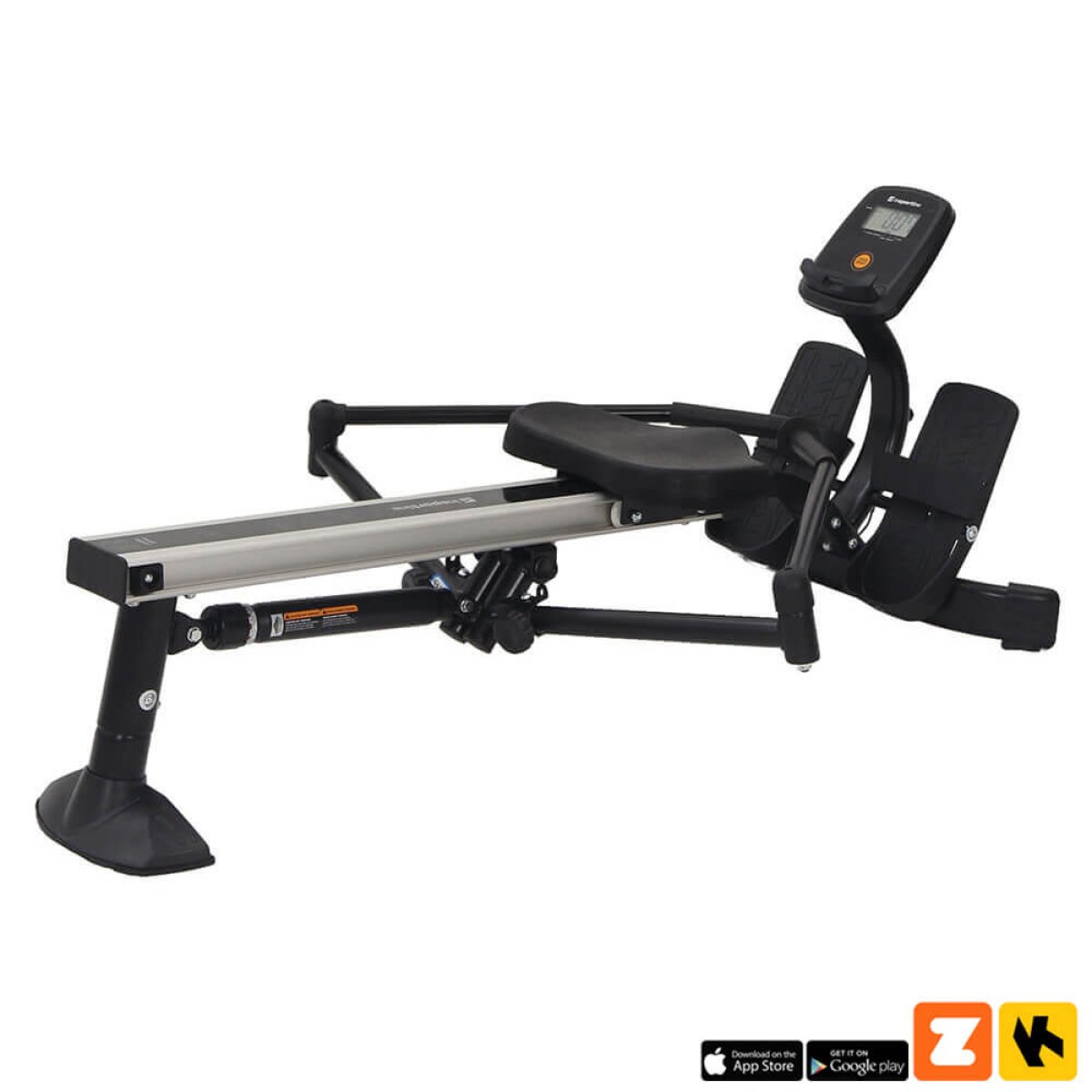 Veslovací trenažér inSPORTline Power Master X - Farba: Čierna · záber 1