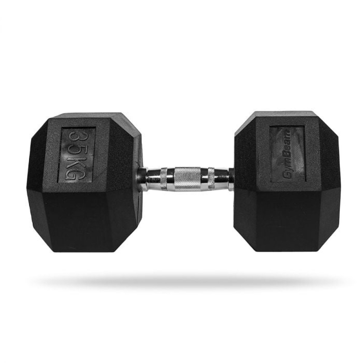 GymBeam Jednoručka Hexagonal - Farba: Čierna | Hmotnosť: 25 kg · záber 1