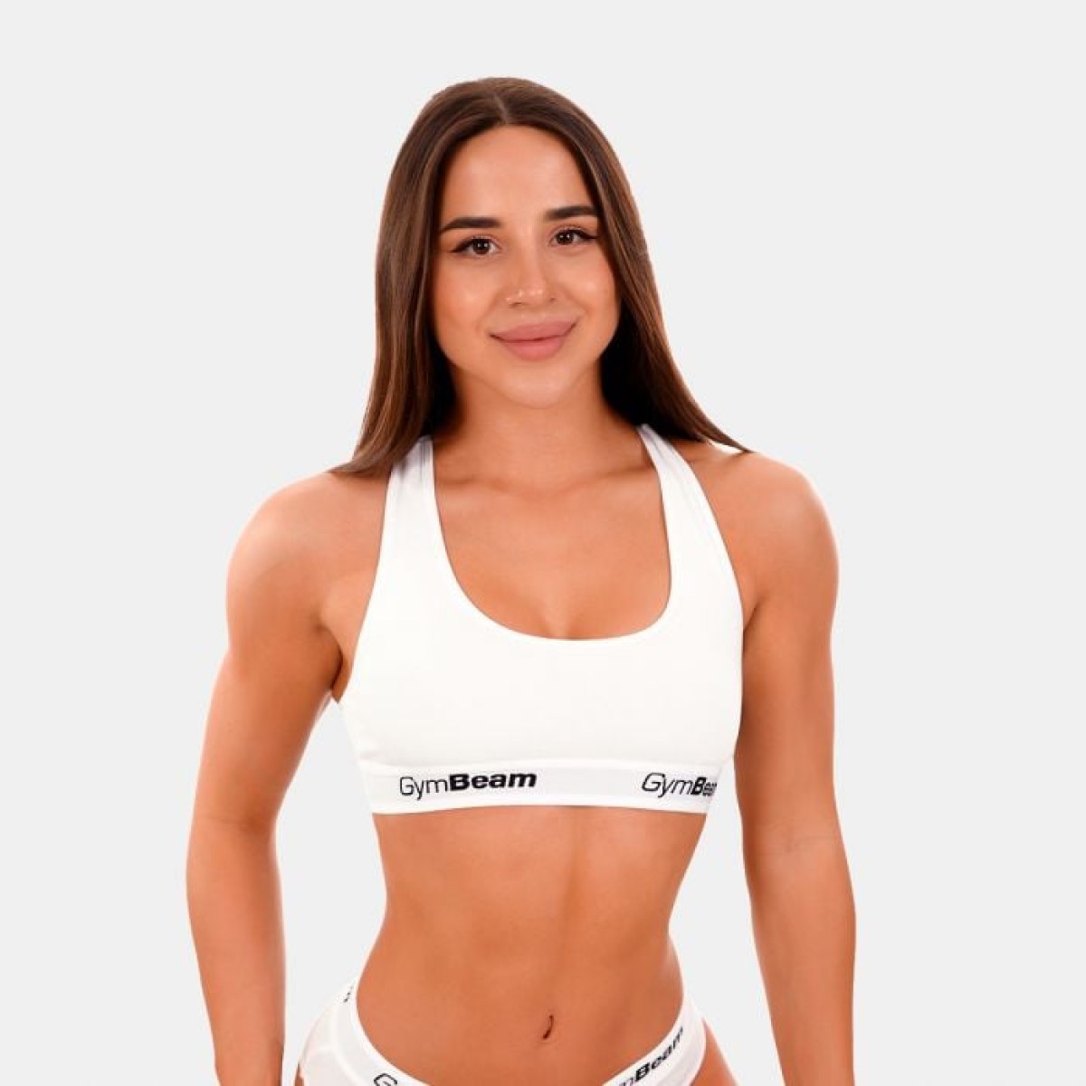 GymBeam Podprsenka Bralette White SS · záber 1