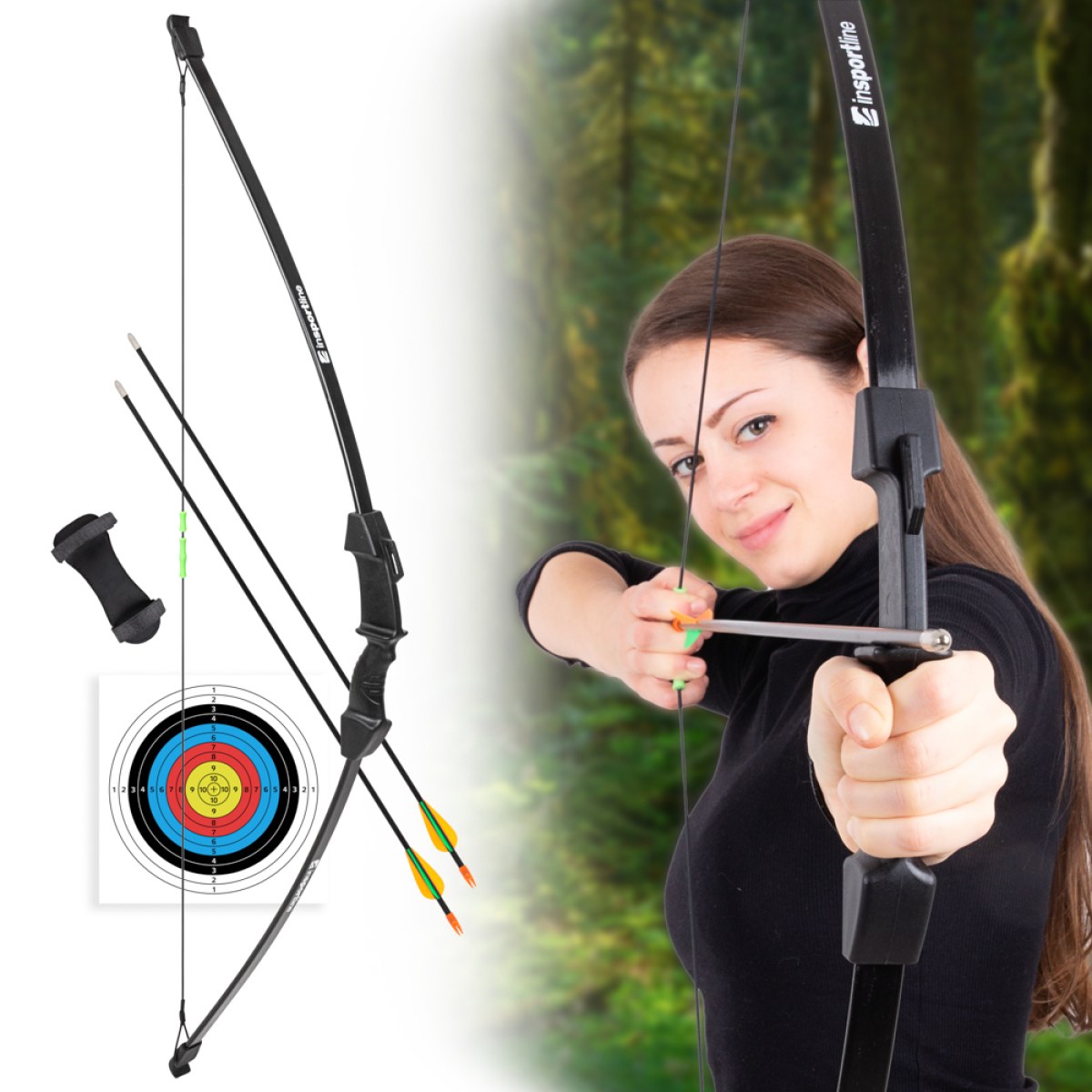 Lukostrelecká súprava inSPORTline Hizza 15 lbs - Farba: Čierna · záber 1