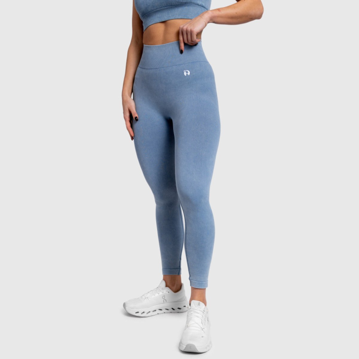 Dámske legíny Iron Aesthetics Faded, washed blue · záber 2