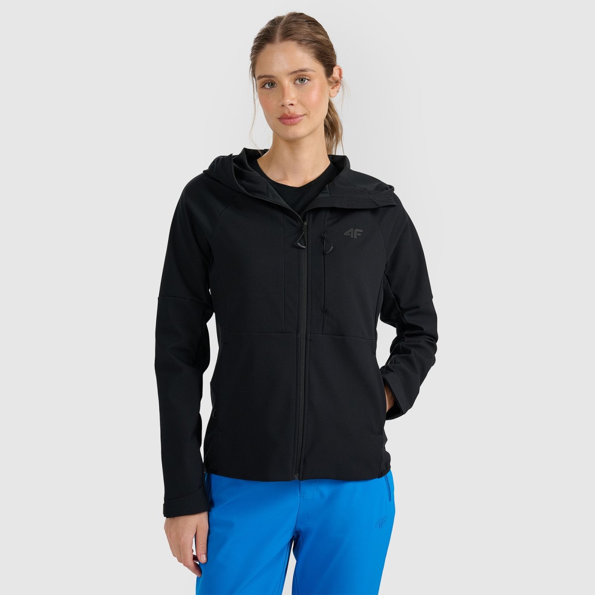 Dámska softshell vetruodolná bunda membrána 10000 - čierna · záber 1