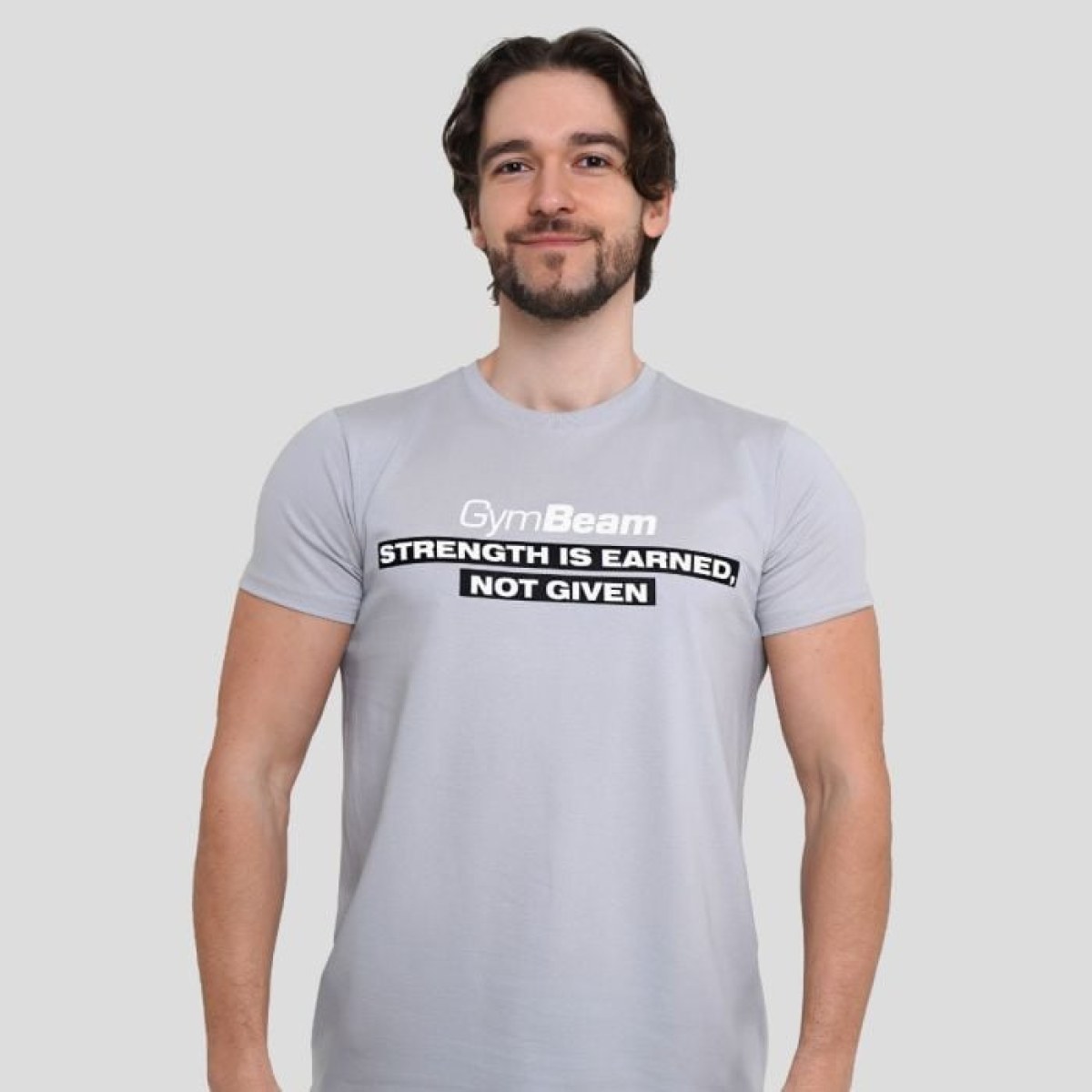 GymBeam Tričko Strength Pacific Grey L · záber 1