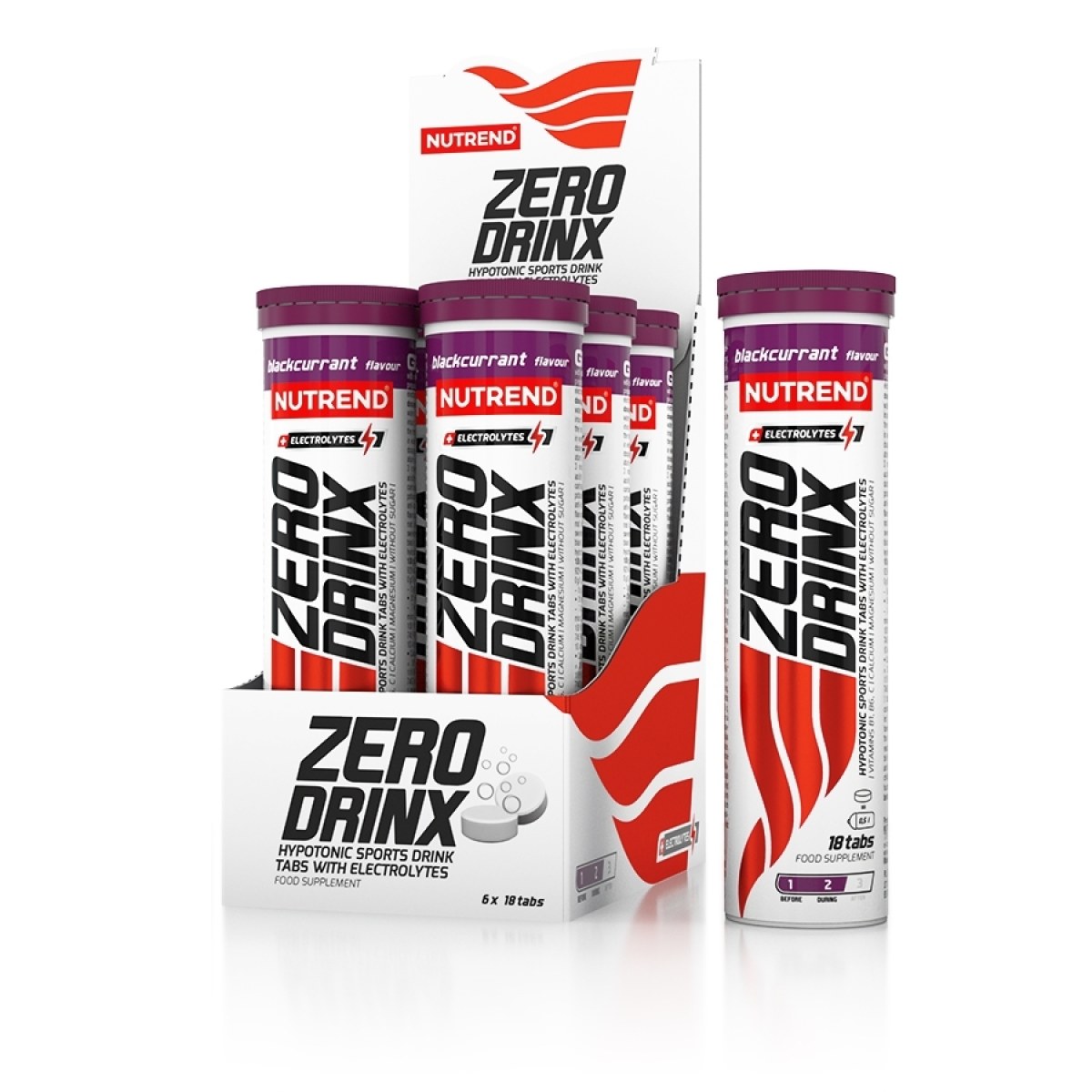 Nutrend Zerodrinx 18 tablet čierna ríbezľa · záber 1